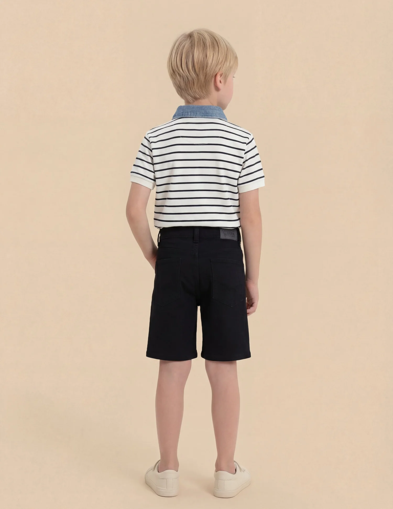 Boys Regular Fit Solid Shorts - Image 4
