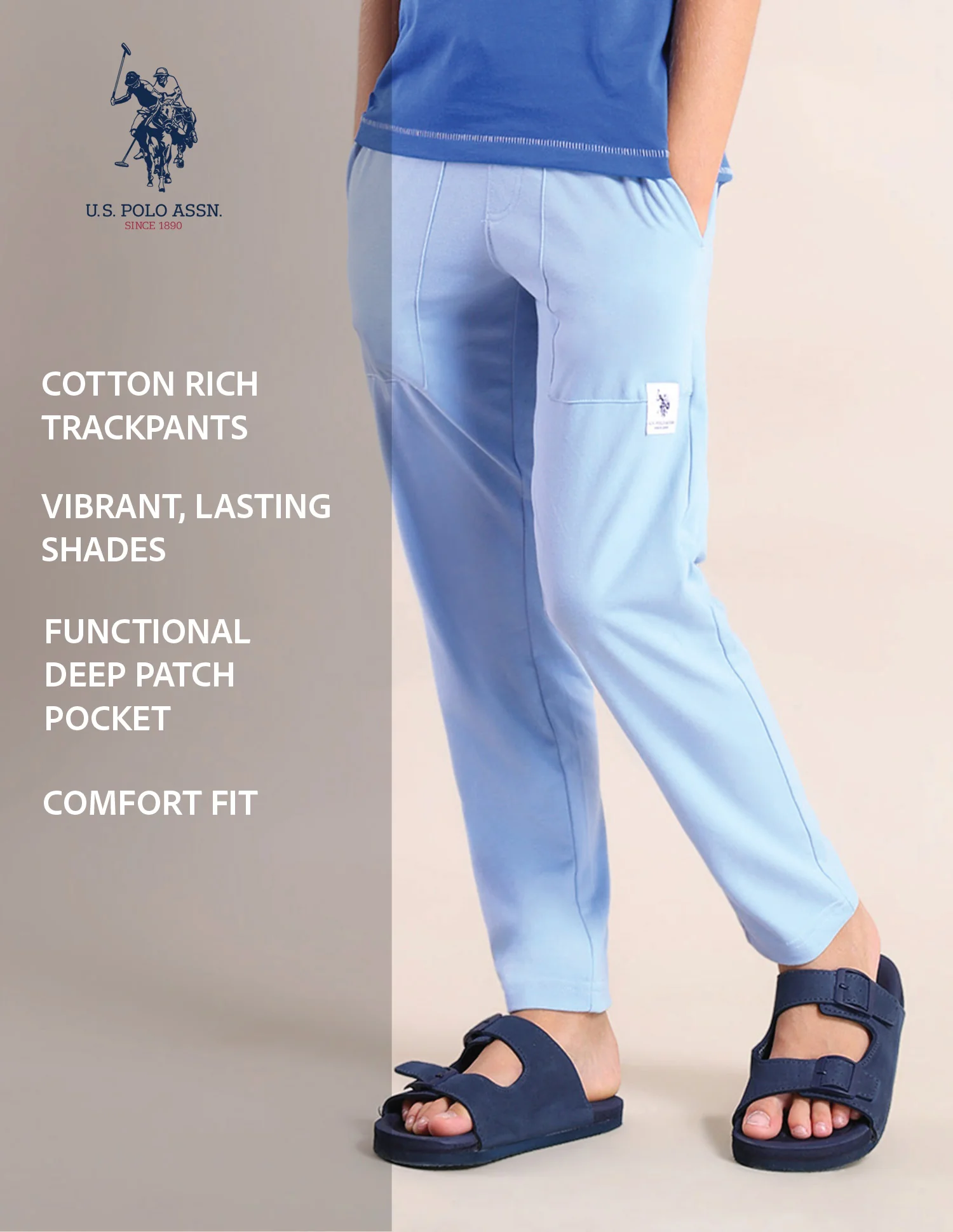 Boys Regular Fit Solid Track Pants - Image 8