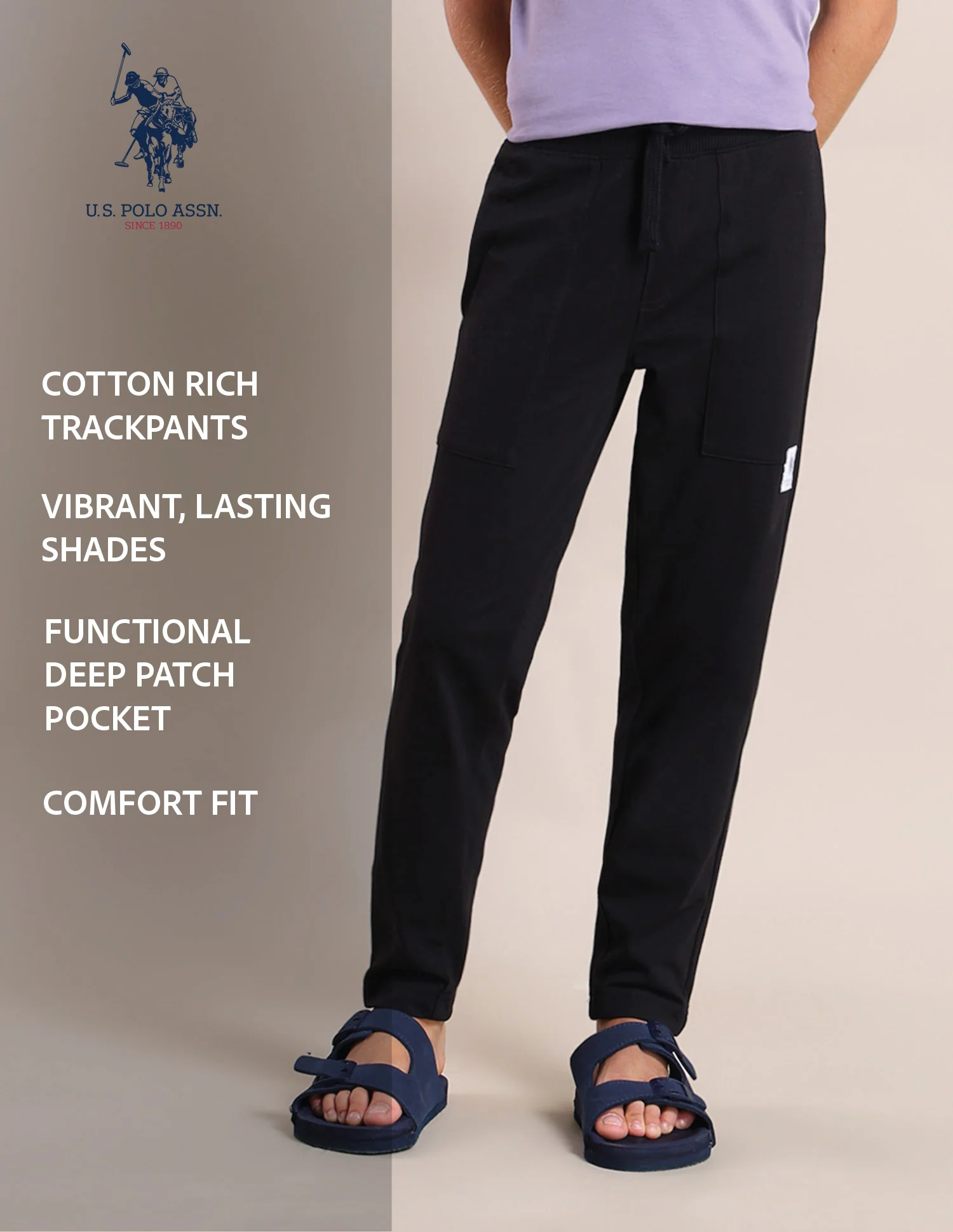 Boys Regular Fit Solid Track Pants - Image 8
