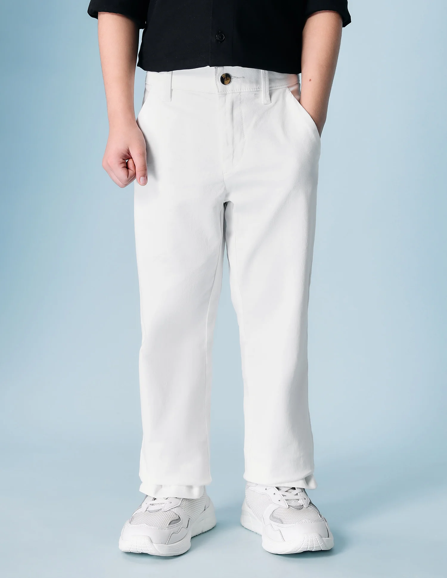 Boys Regular Fit Twill Trousers - Image 4