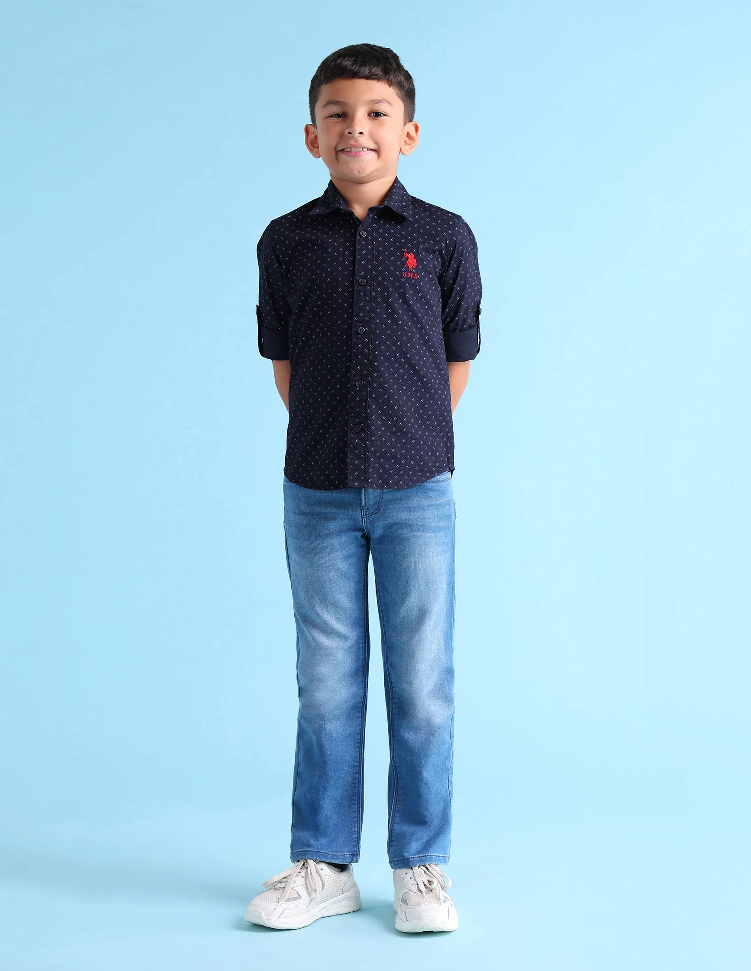 Boys Regular Fit Twill Weave All-Over Shirt - Image 3
