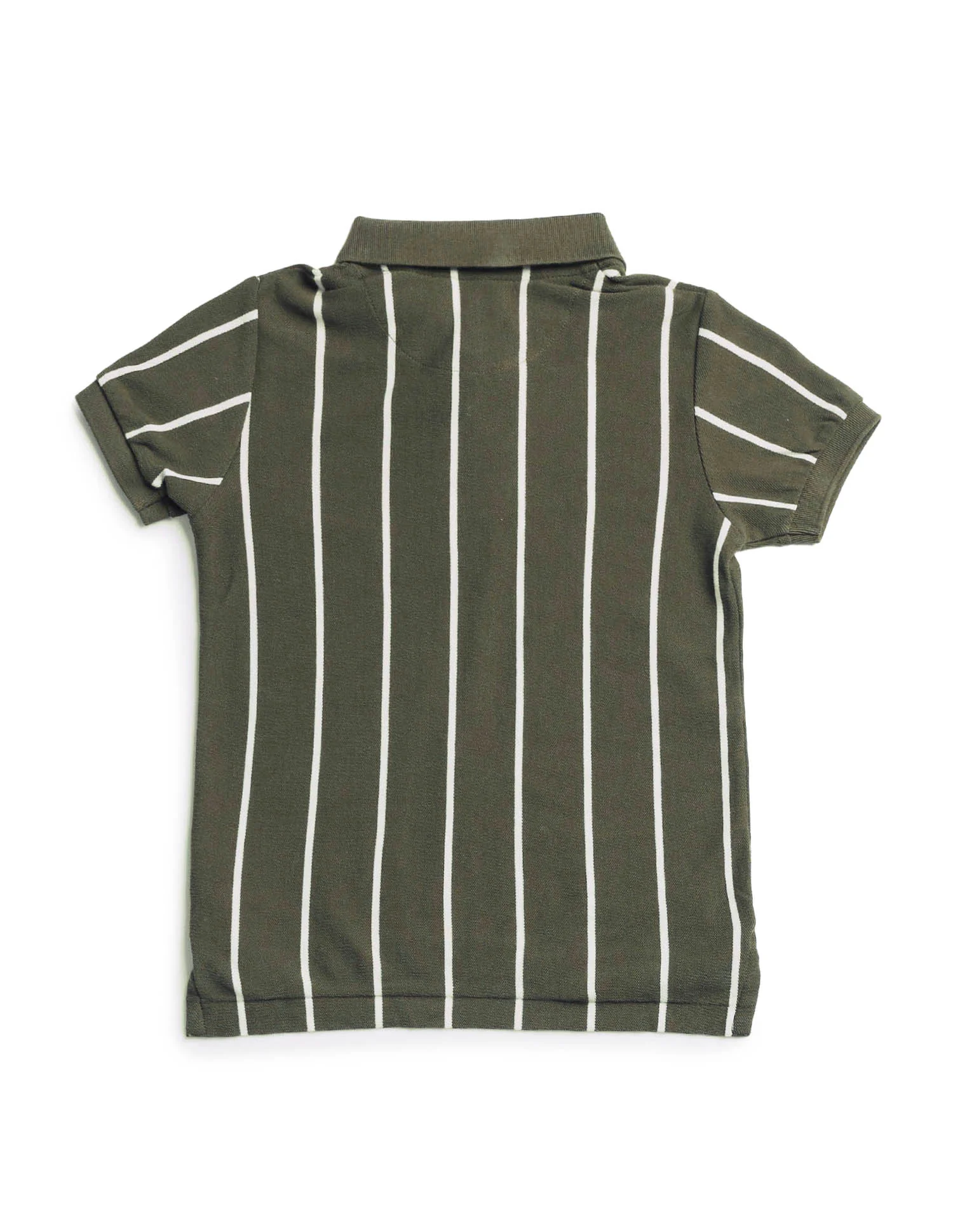 Boys Regular Fit Vertical Striped Polo Shirt - Image 6