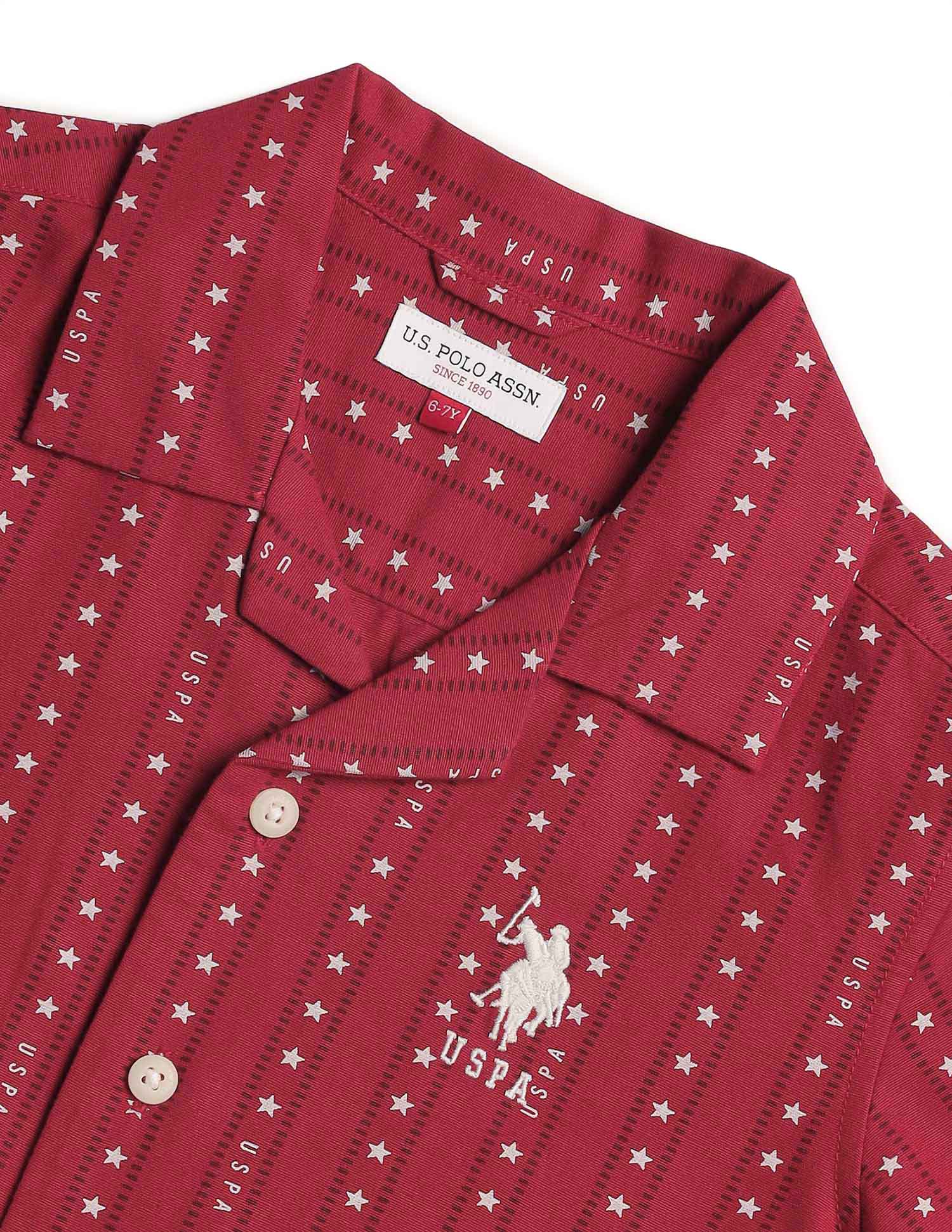 Boys Relaxed Fit All Over Printed Shirt - Image 7
