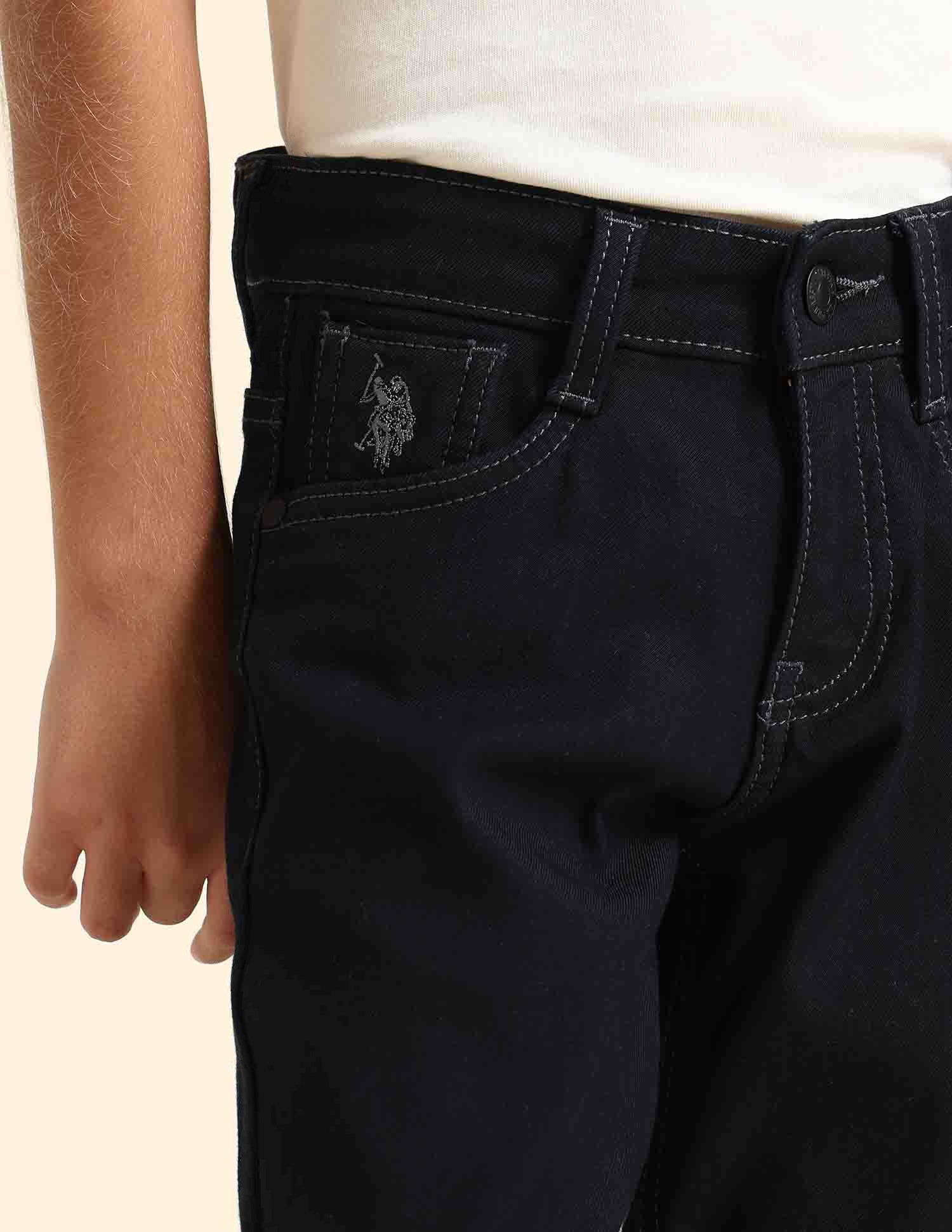 Boys Relaxed Fit Black Jeans - Image 5
