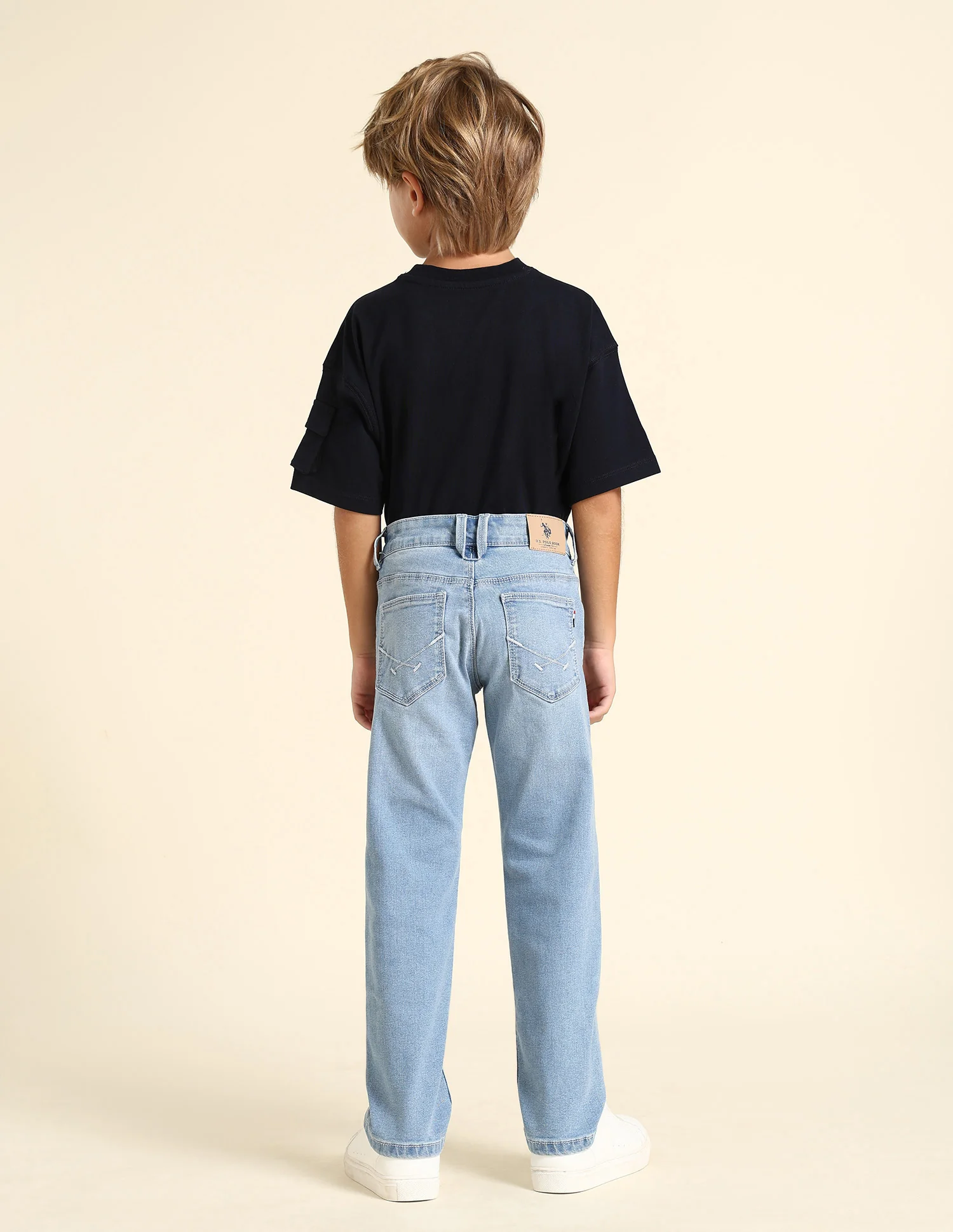 Boys Relaxed Fit Blue Jeans - Image 4