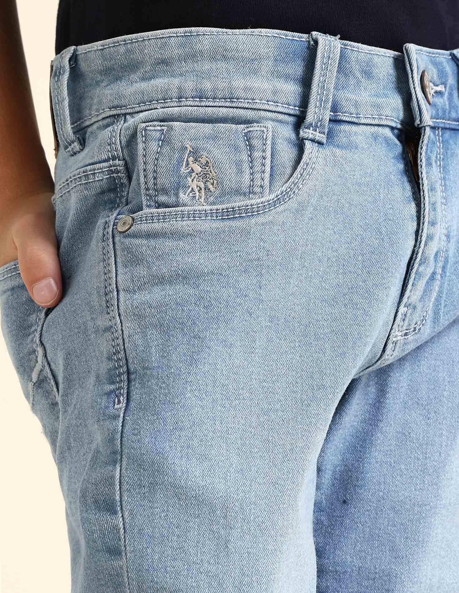 Boys Relaxed Fit Blue Jeans - Image 5