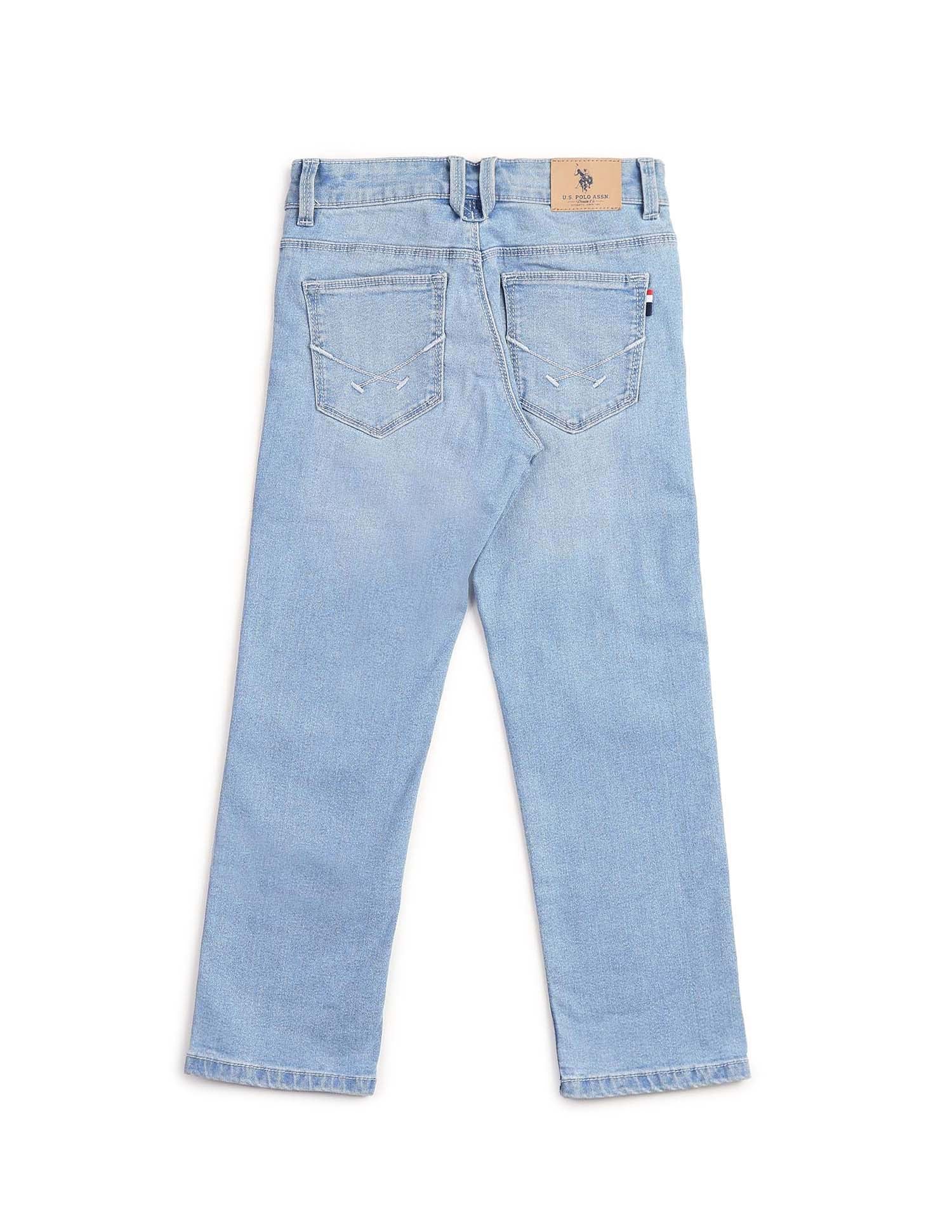 Boys Relaxed Fit Blue Jeans - Image 8