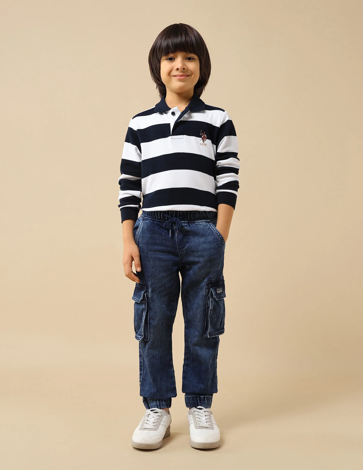 Boys Relaxed Fit Cargo Jeans - Image 3