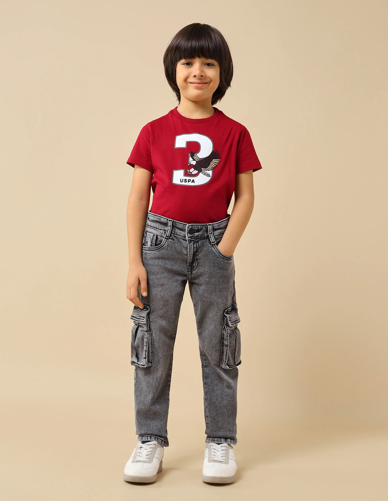 Boys Relaxed Fit Cargo Jeans - Image 6