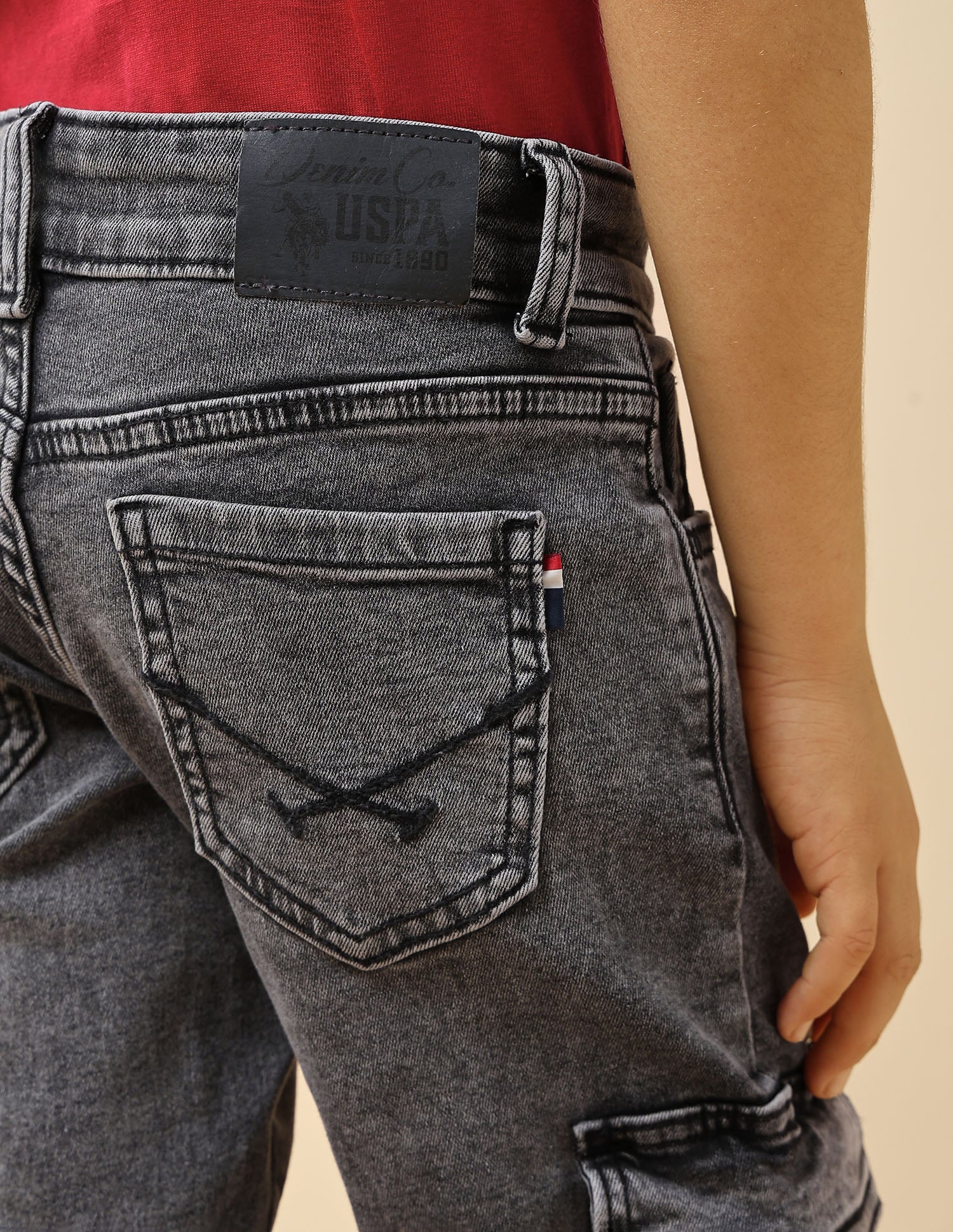 Boys Relaxed Fit Cargo Jeans - Image 8