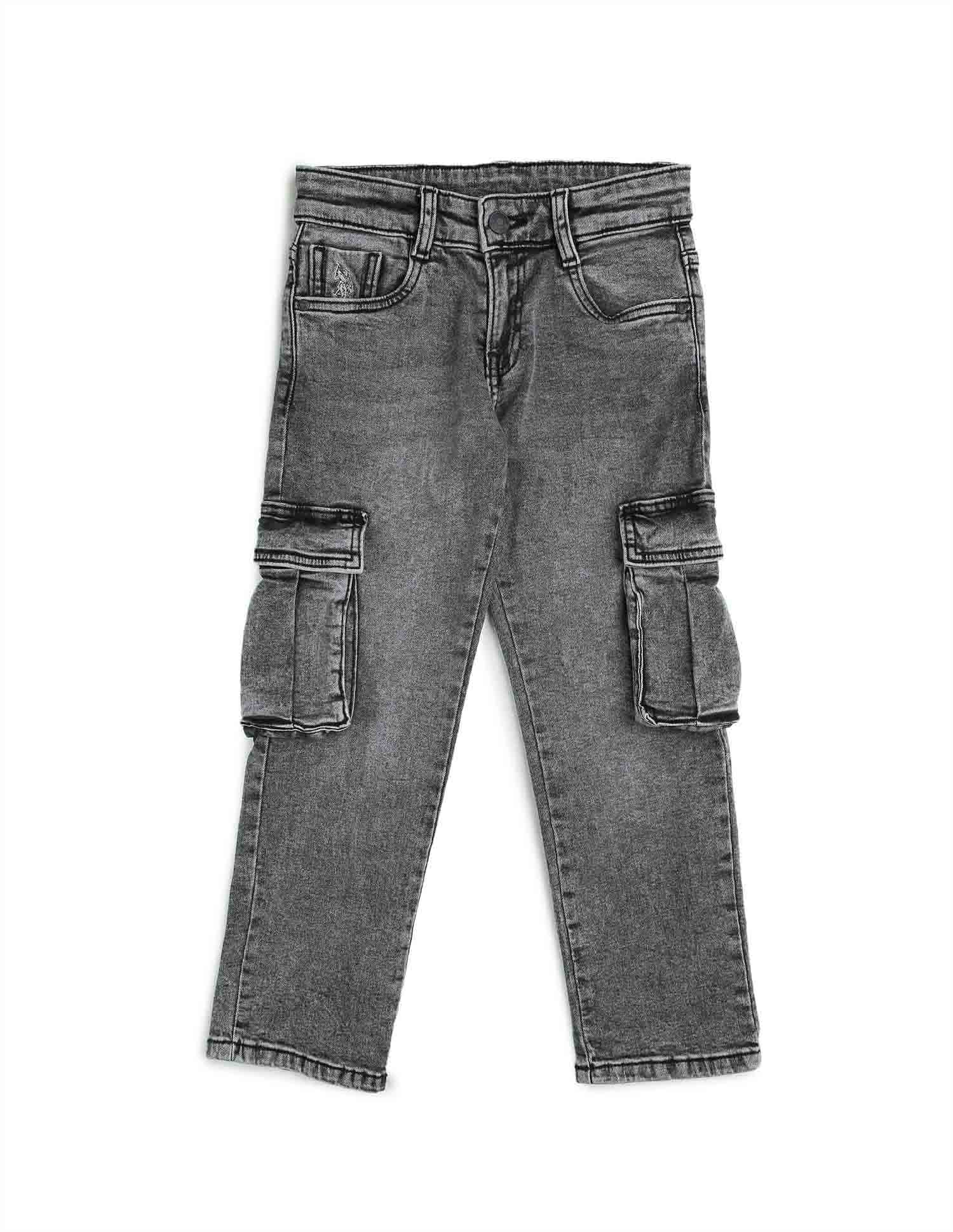 Boys Relaxed Fit Cargo Jeans - Image 9