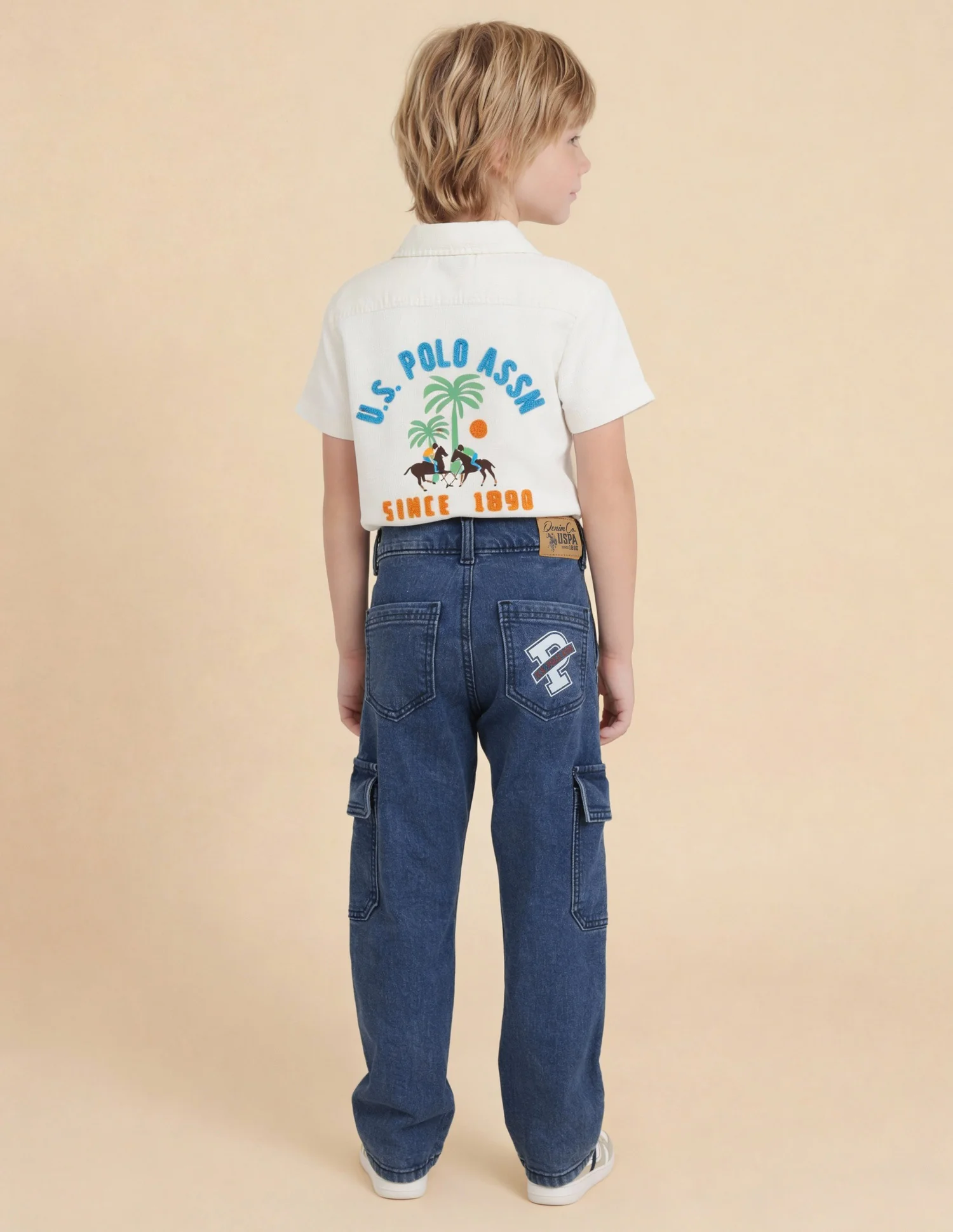 Boys Relaxed Fit Cargo Jeans - Image 4