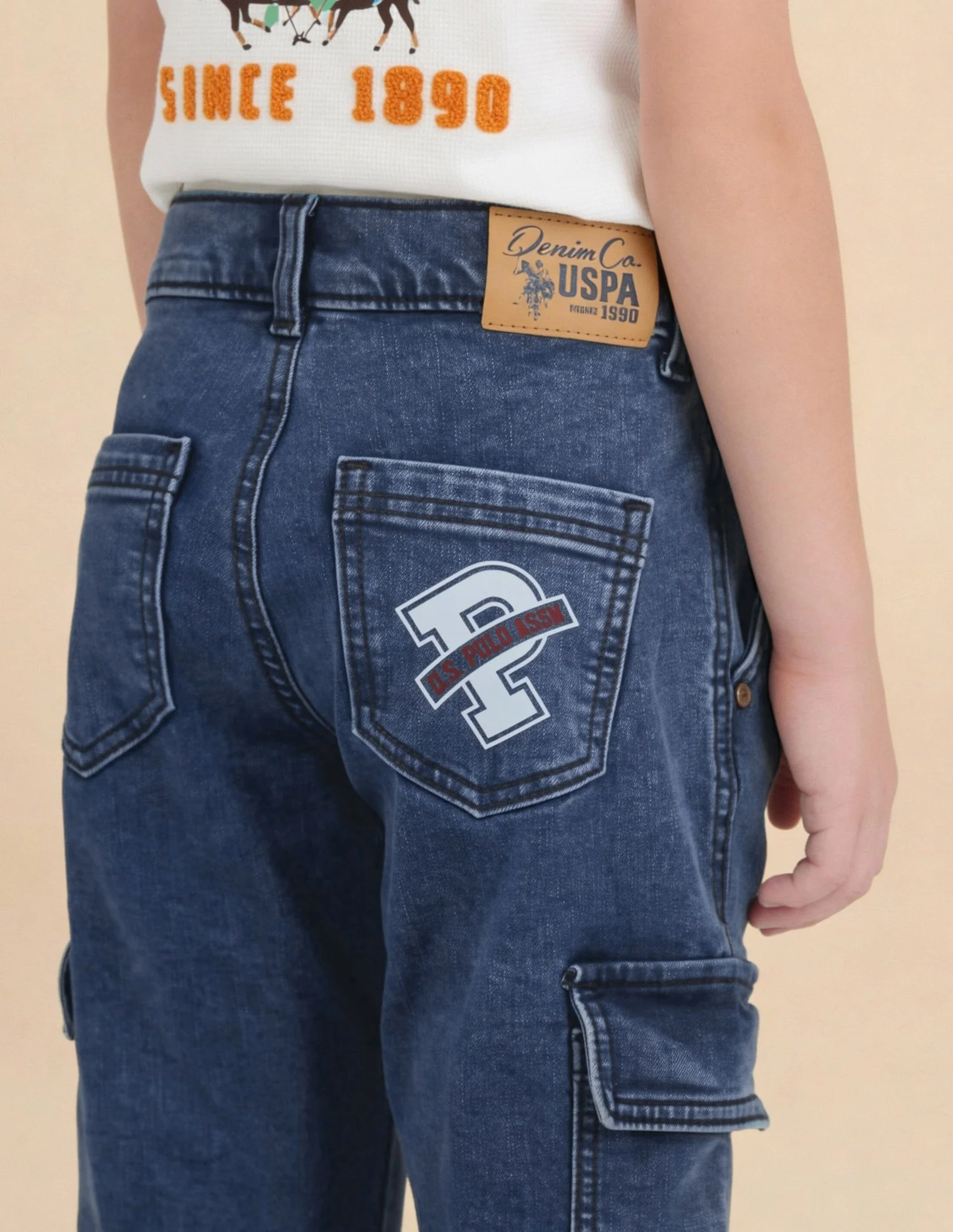 Boys Relaxed Fit Cargo Jeans - Image 5
