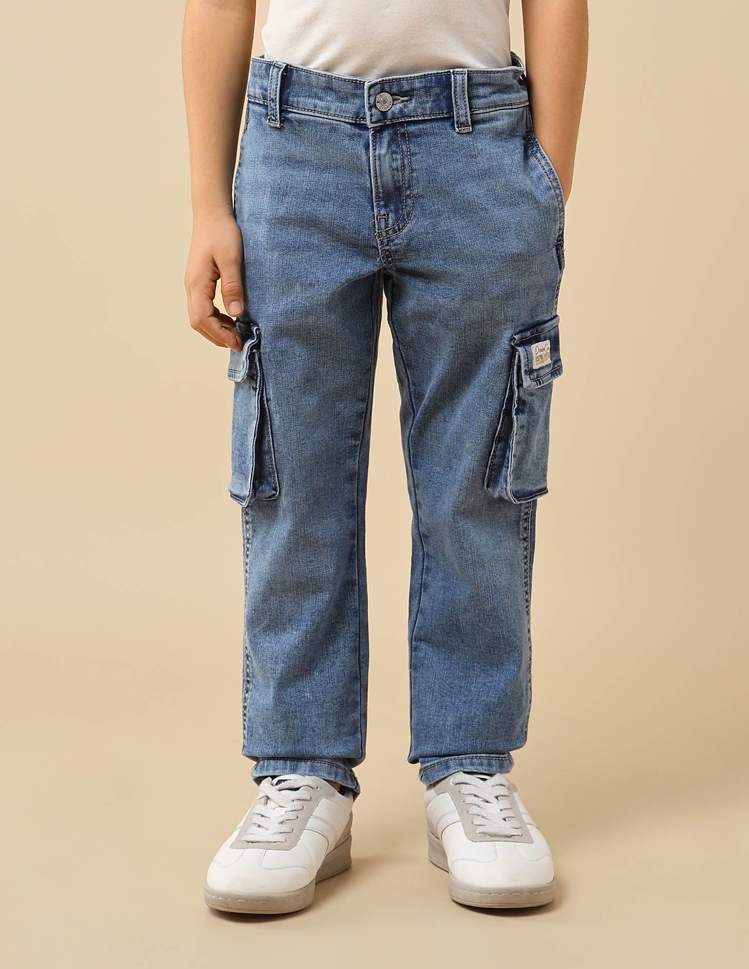 Boys Relaxed Fit Cargo Jeans - Image 6