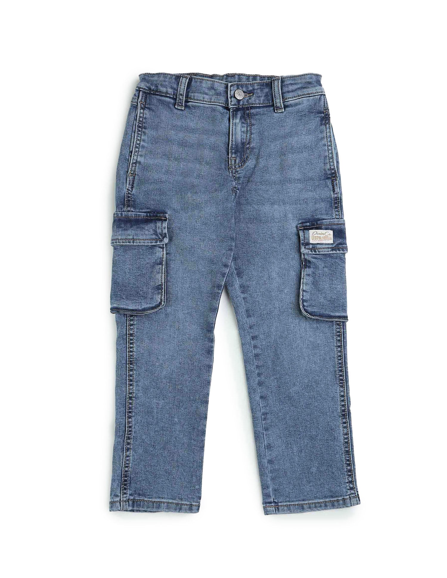 Boys Relaxed Fit Cargo Jeans - Image 9