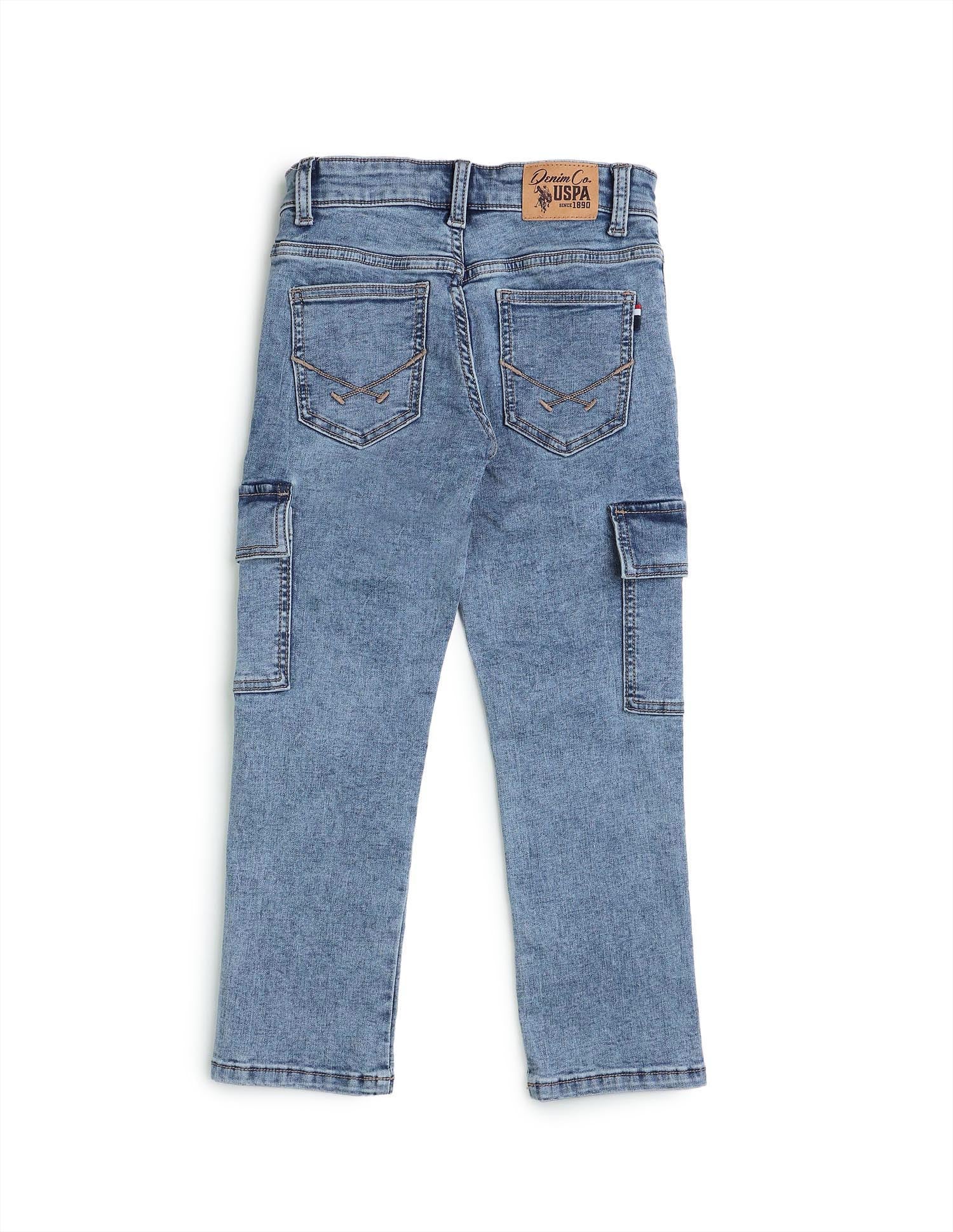Boys Relaxed Fit Cargo Jeans - Image 10