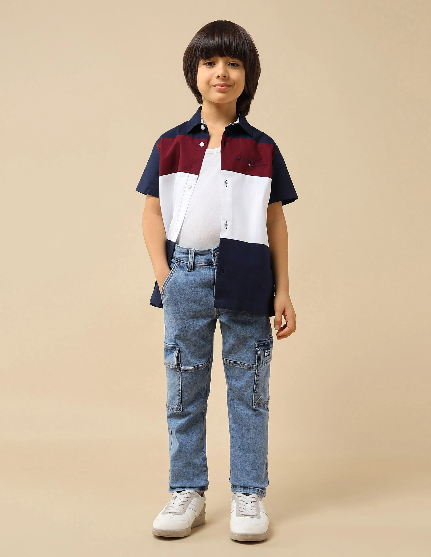 Boys Relaxed Fit Cargo Jeans - Image 3