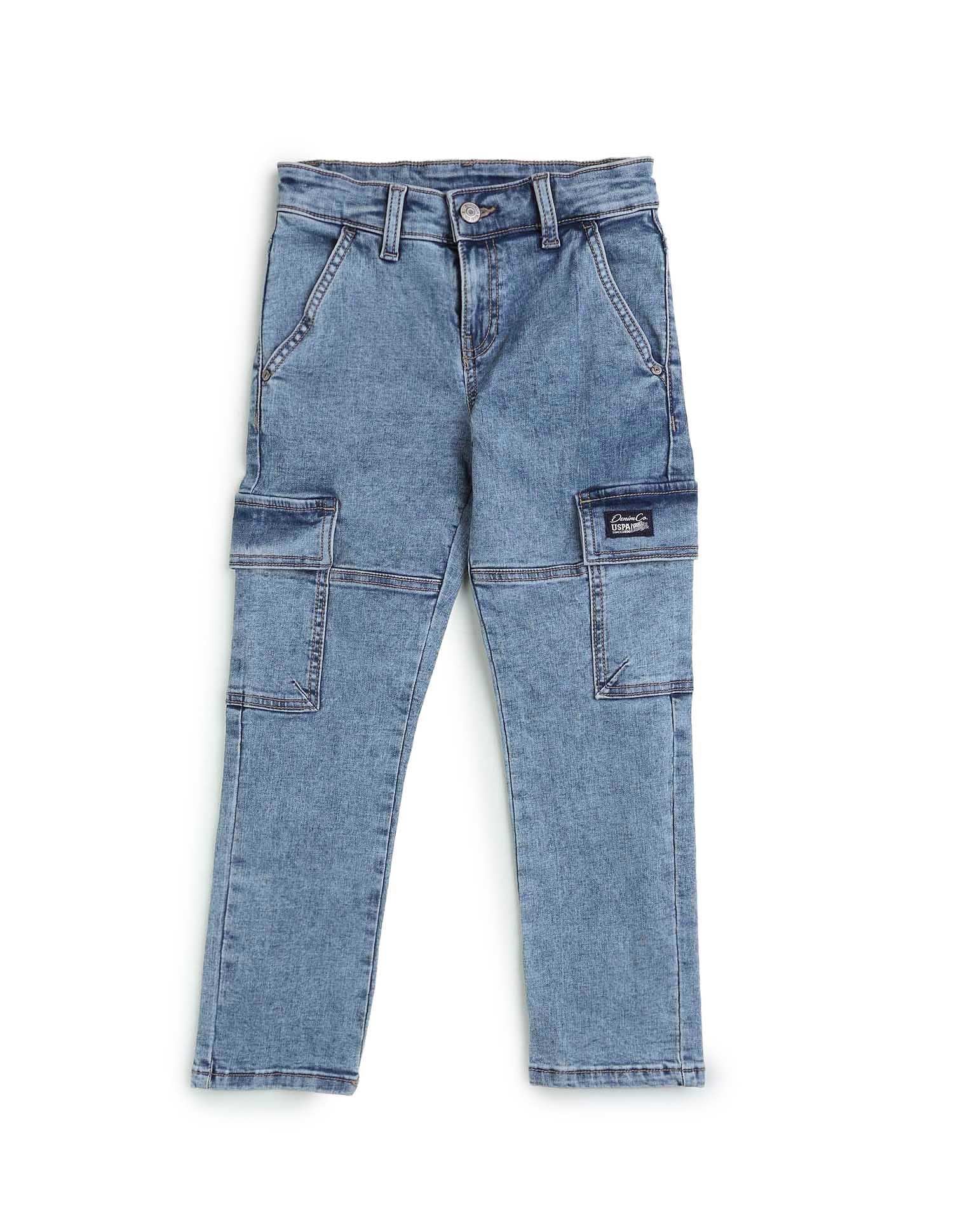 Boys Relaxed Fit Cargo Jeans - Image 9