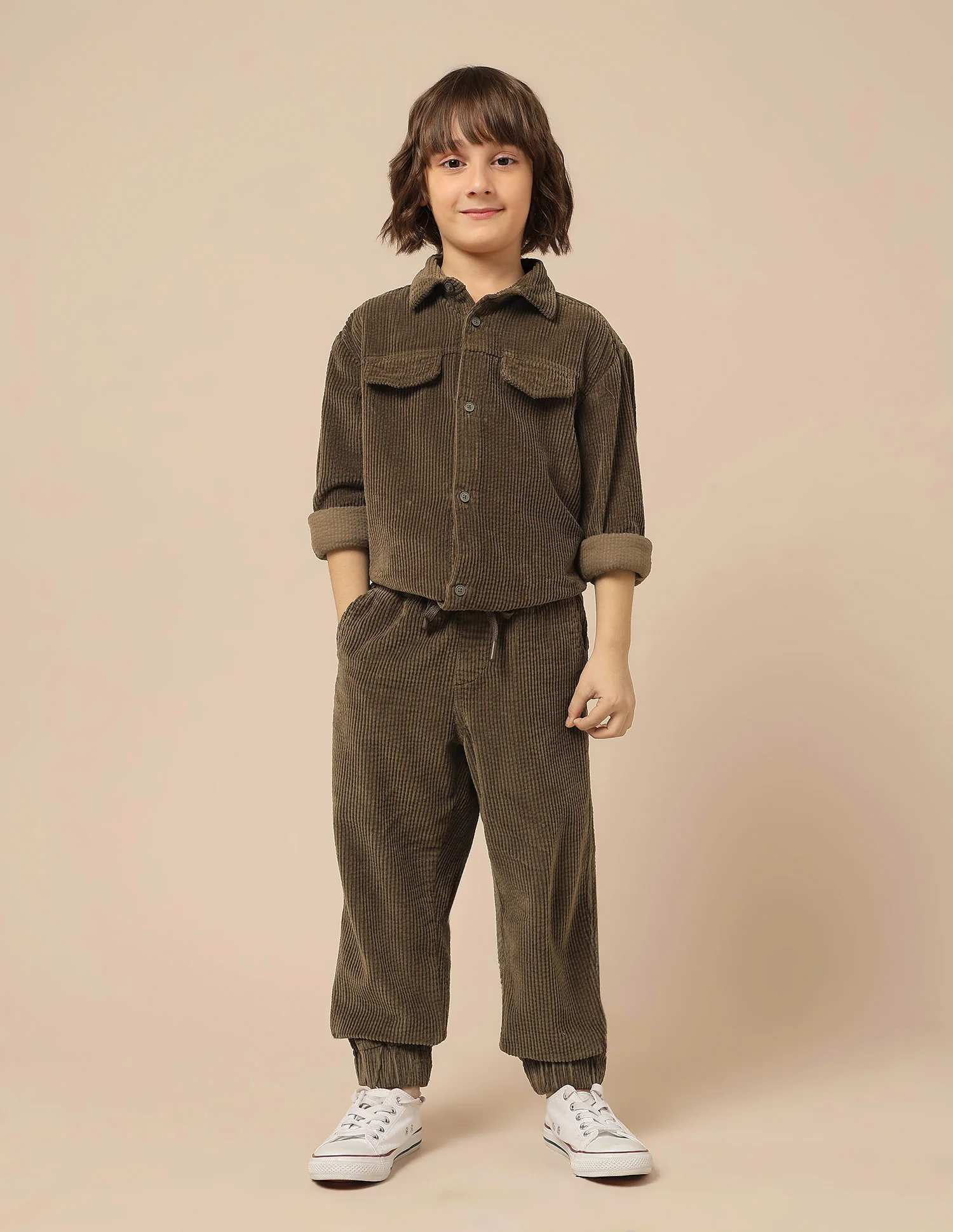 Boys Relaxed Fit Corduroy Joggers - Image 3