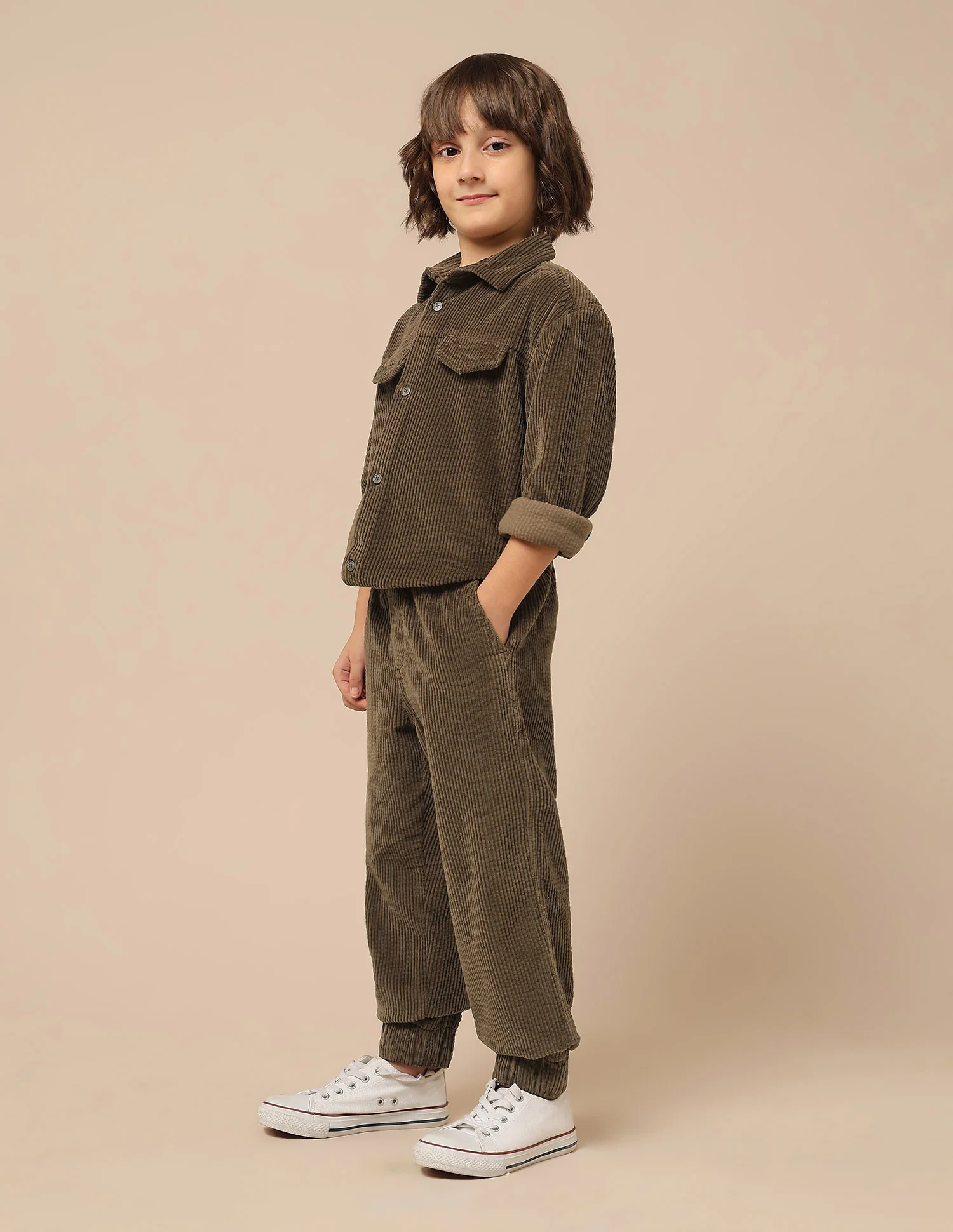Boys Relaxed Fit Corduroy Joggers - Image 4