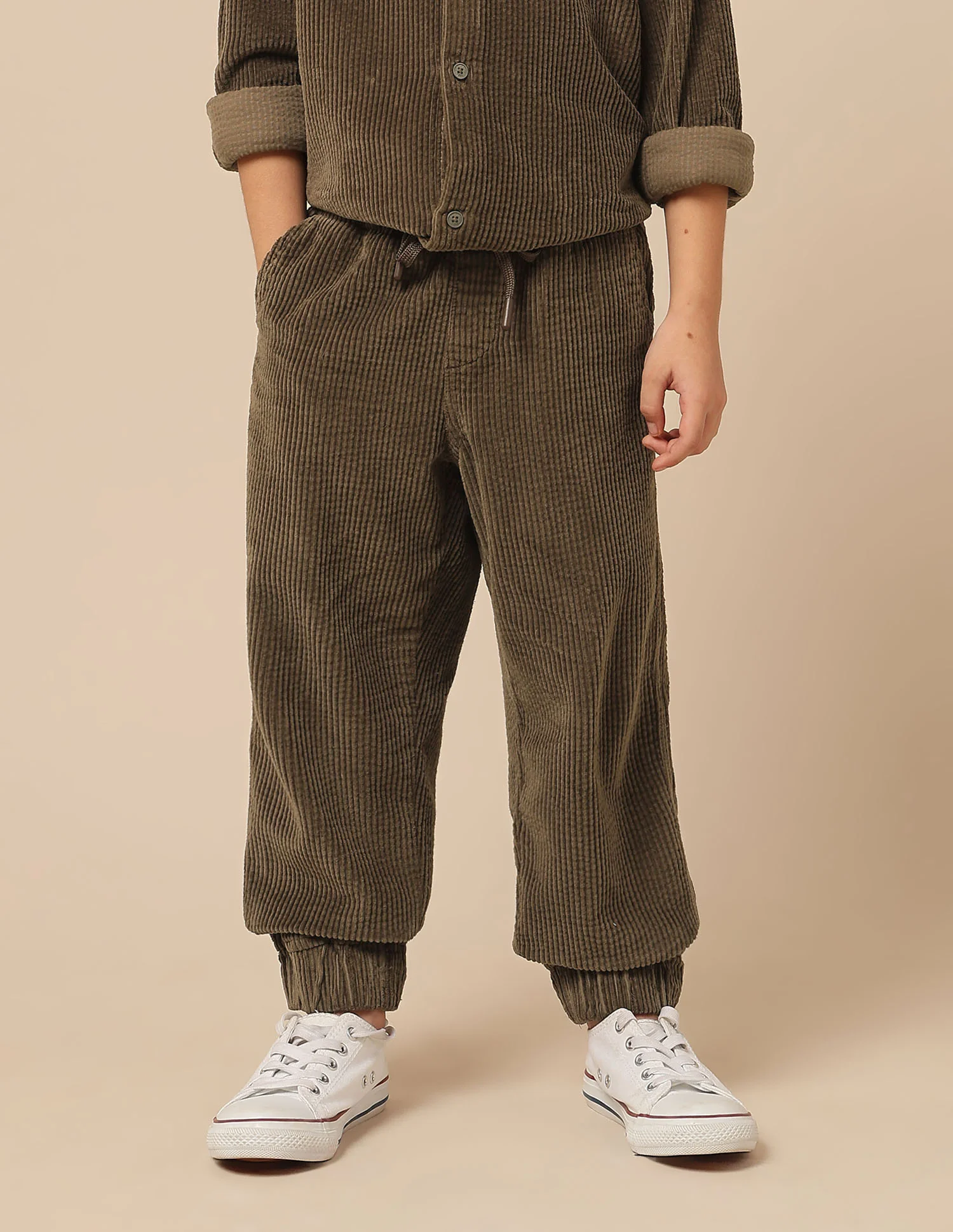 Boys Relaxed Fit Corduroy Joggers - Image 6