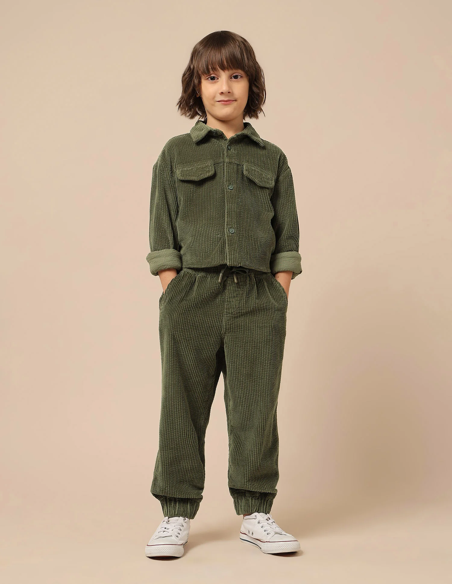 Boys Relaxed Fit Corduroy Joggers - Image 3