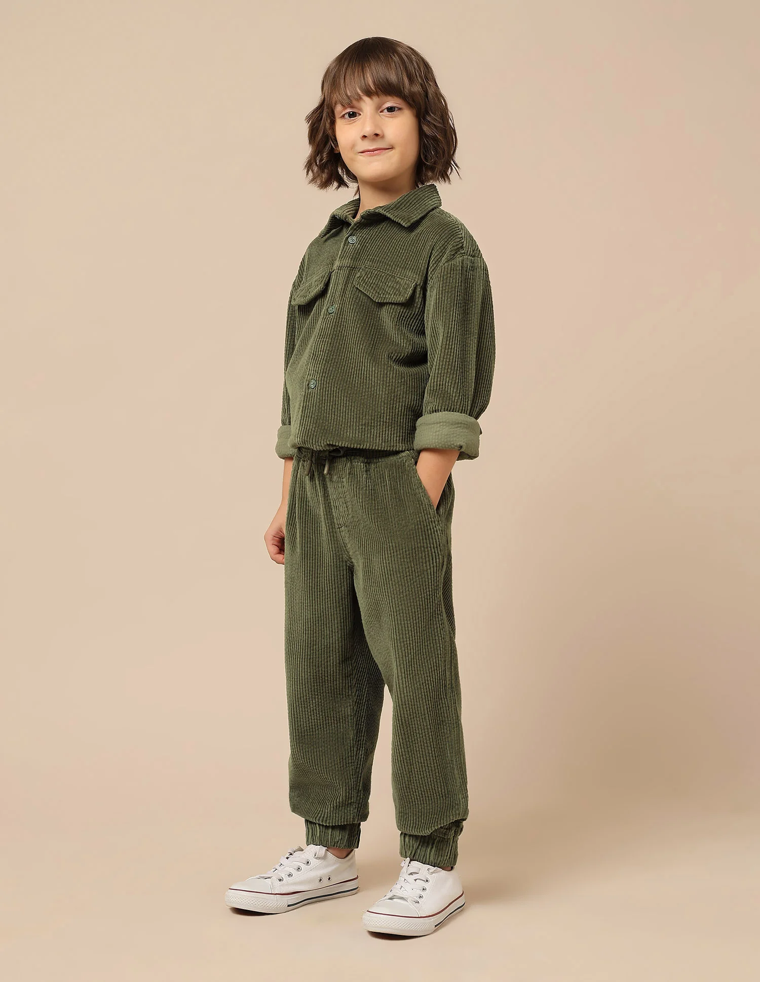 Boys Relaxed Fit Corduroy Joggers - Image 4
