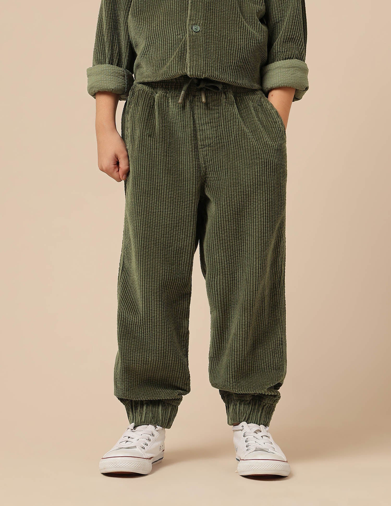 Boys Relaxed Fit Corduroy Joggers - Image 6