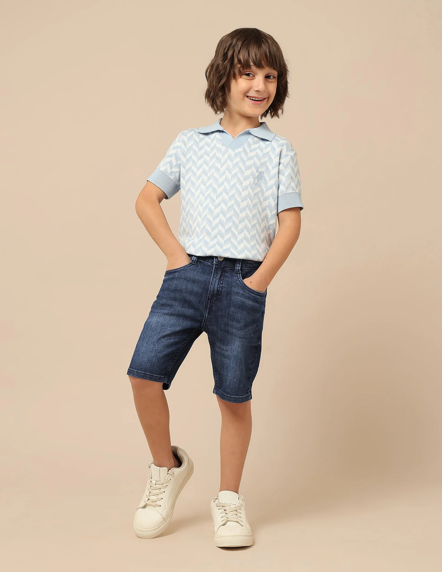 Boys Relaxed Fit Denim Shorts - Image 3