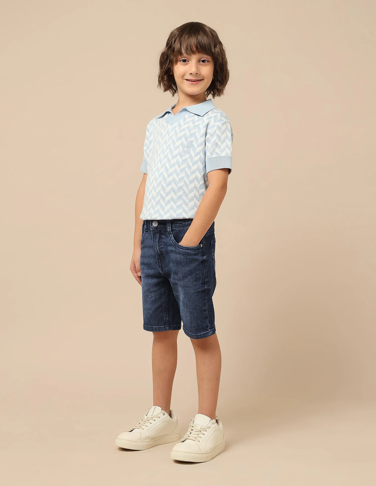Boys Relaxed Fit Denim Shorts - Image 4