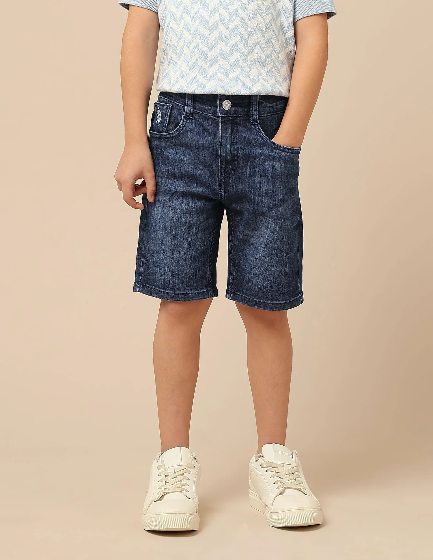 Boys Relaxed Fit Denim Shorts - Image 6