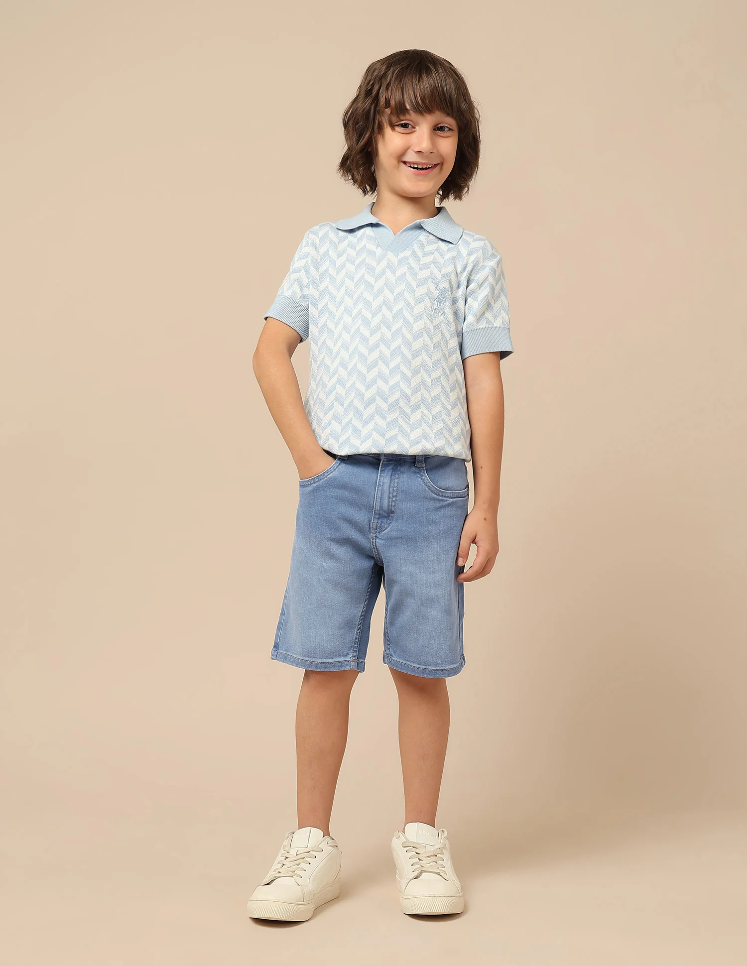 Boys Relaxed Fit Denim Shorts - Image 3