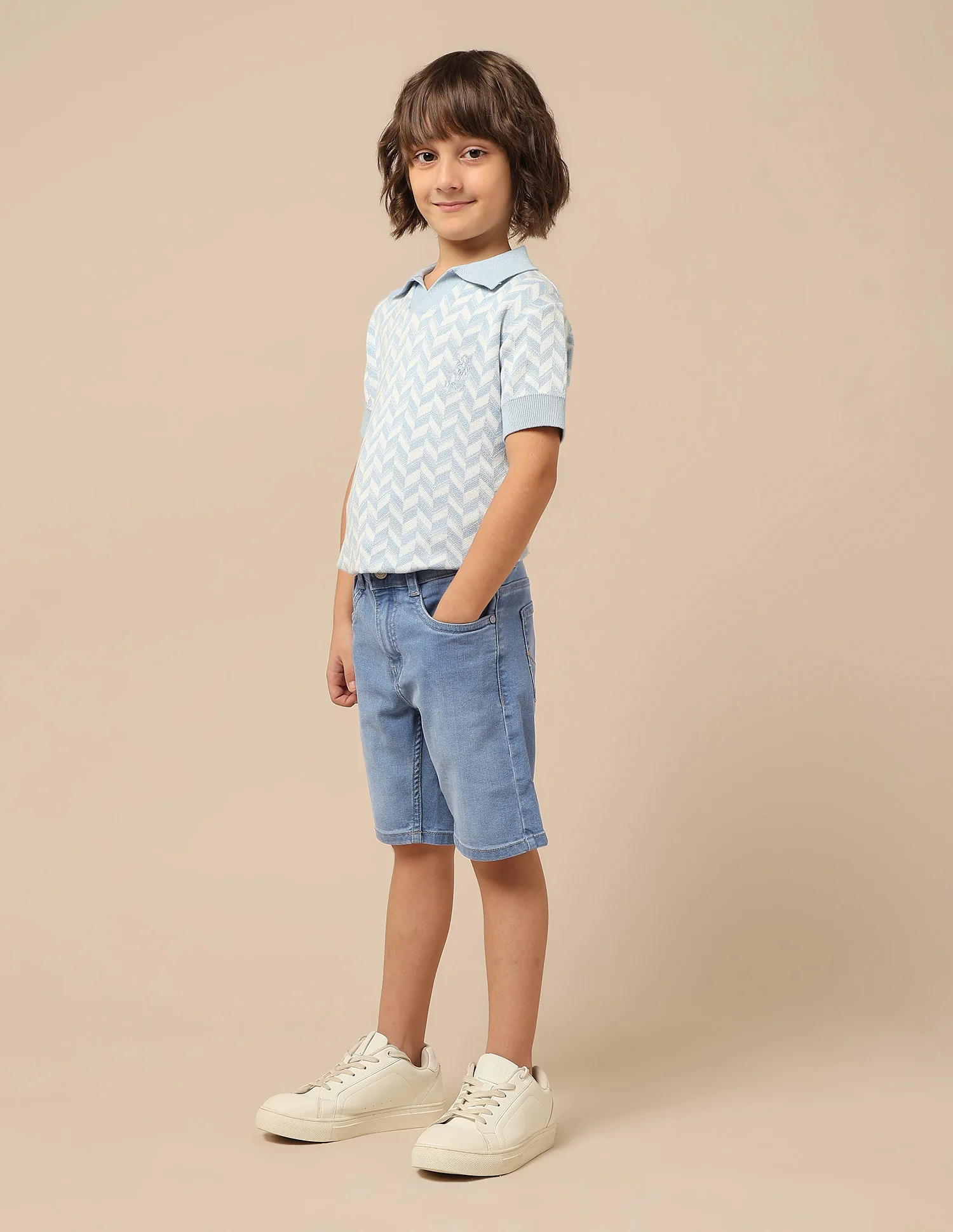Boys Relaxed Fit Denim Shorts - Image 4