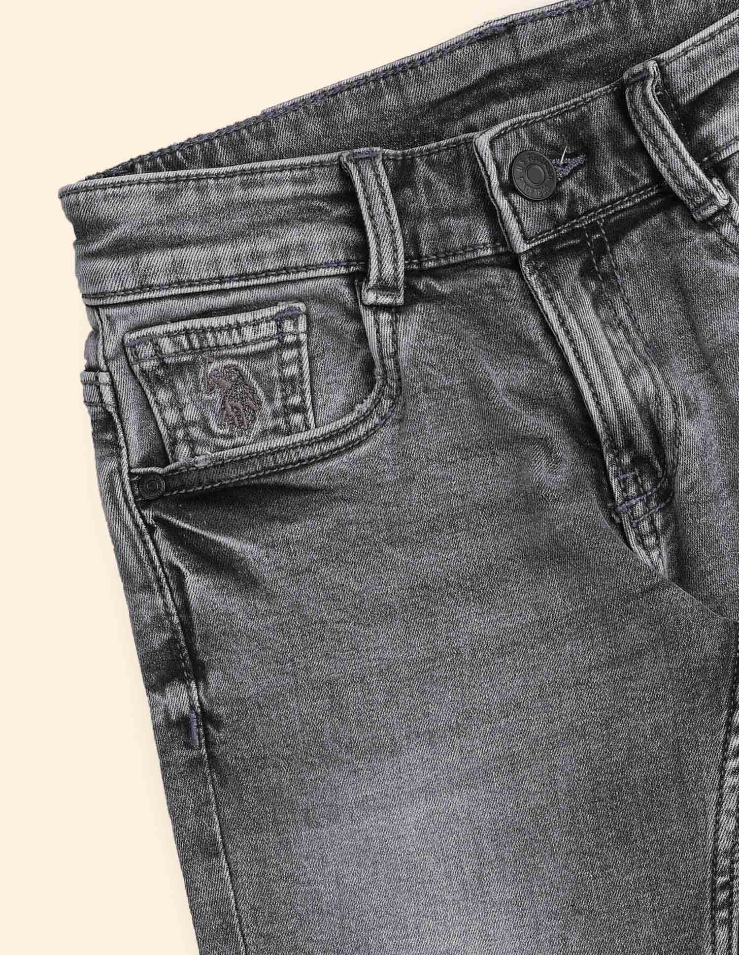 Boys Relaxed Fit Grey Jeans - Image 2