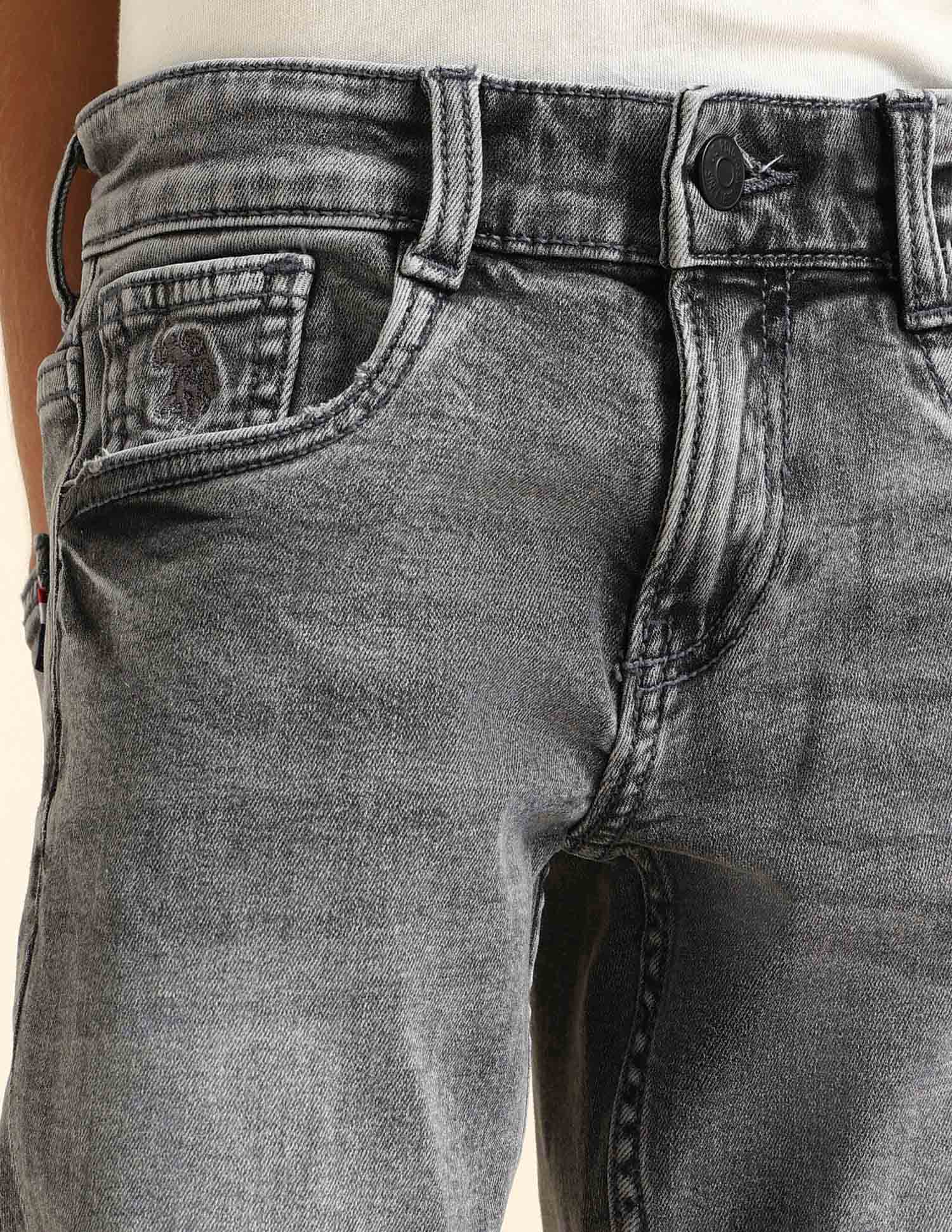 Boys Relaxed Fit Grey Jeans - Image 5
