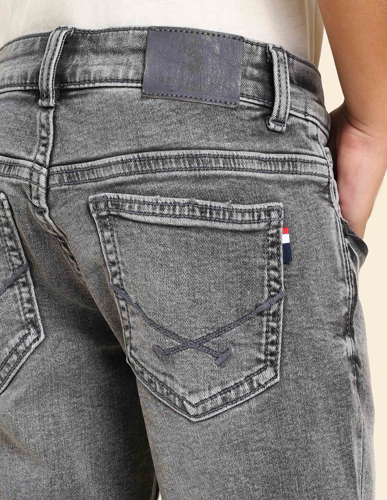 Boys Relaxed Fit Grey Jeans - Image 6