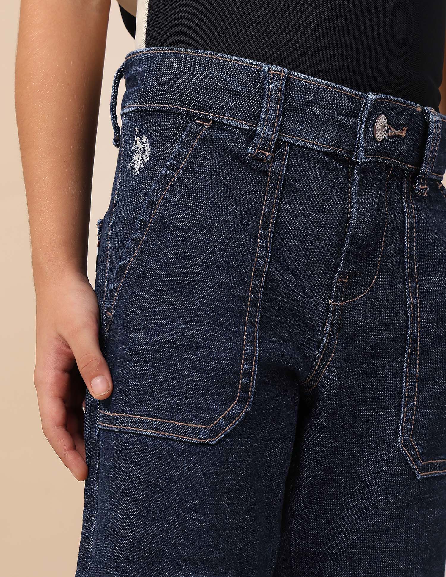 Boys Relaxed Fit Mid Rise Jeans - Image 7