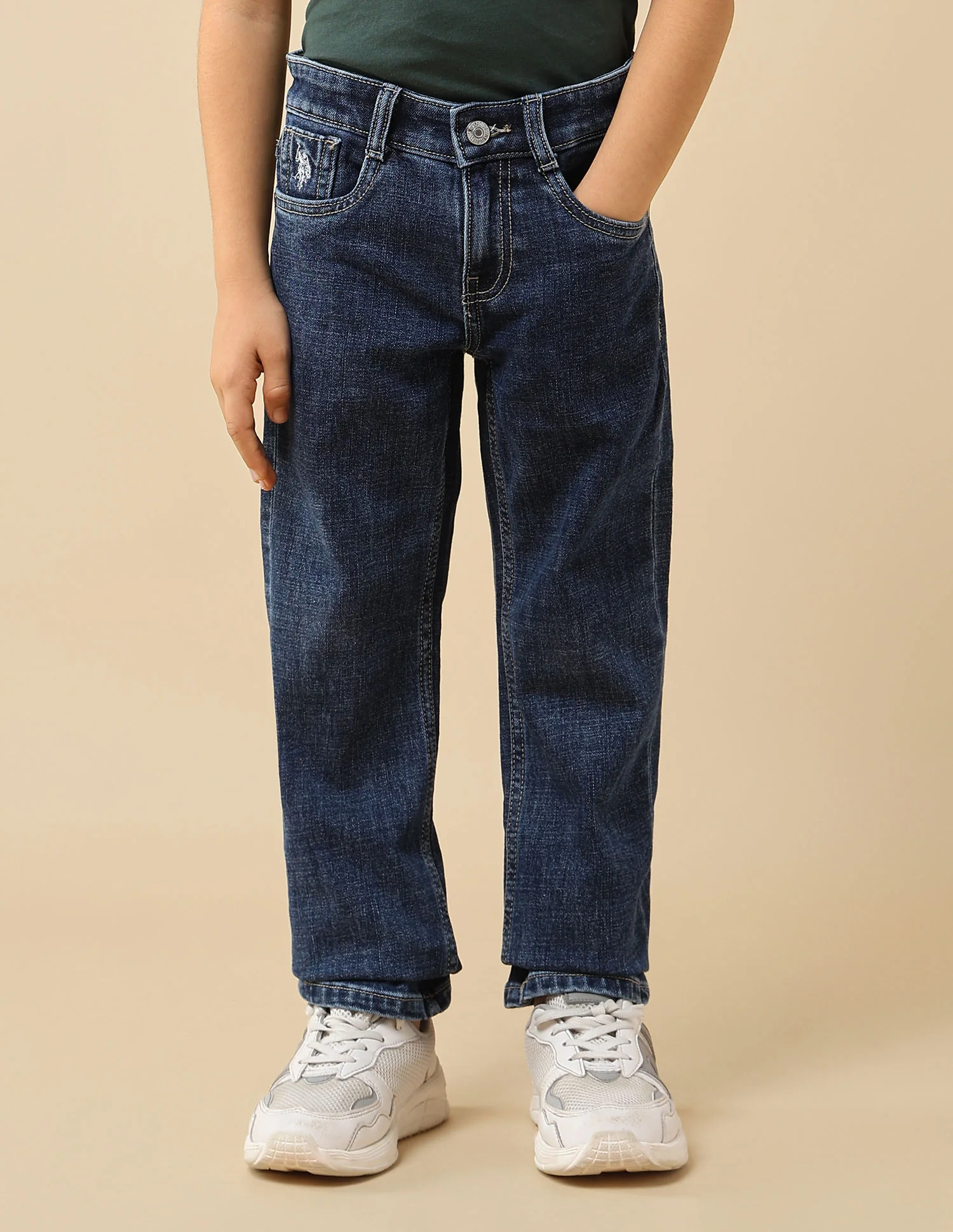Boys Relaxed Fit Mid Rise Jeans - Image 6