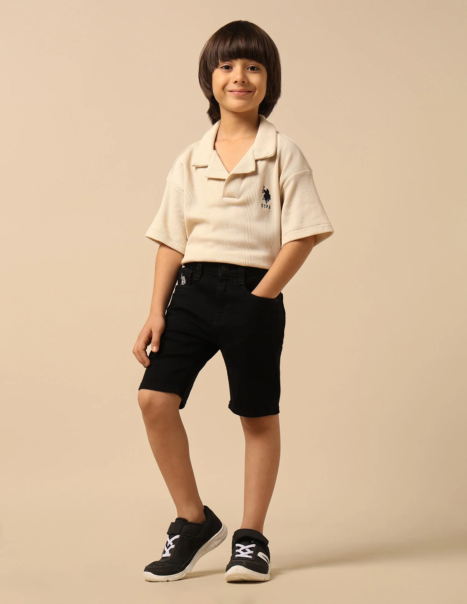 Boys Relaxed Fit Mid Rise Shorts - Image 3