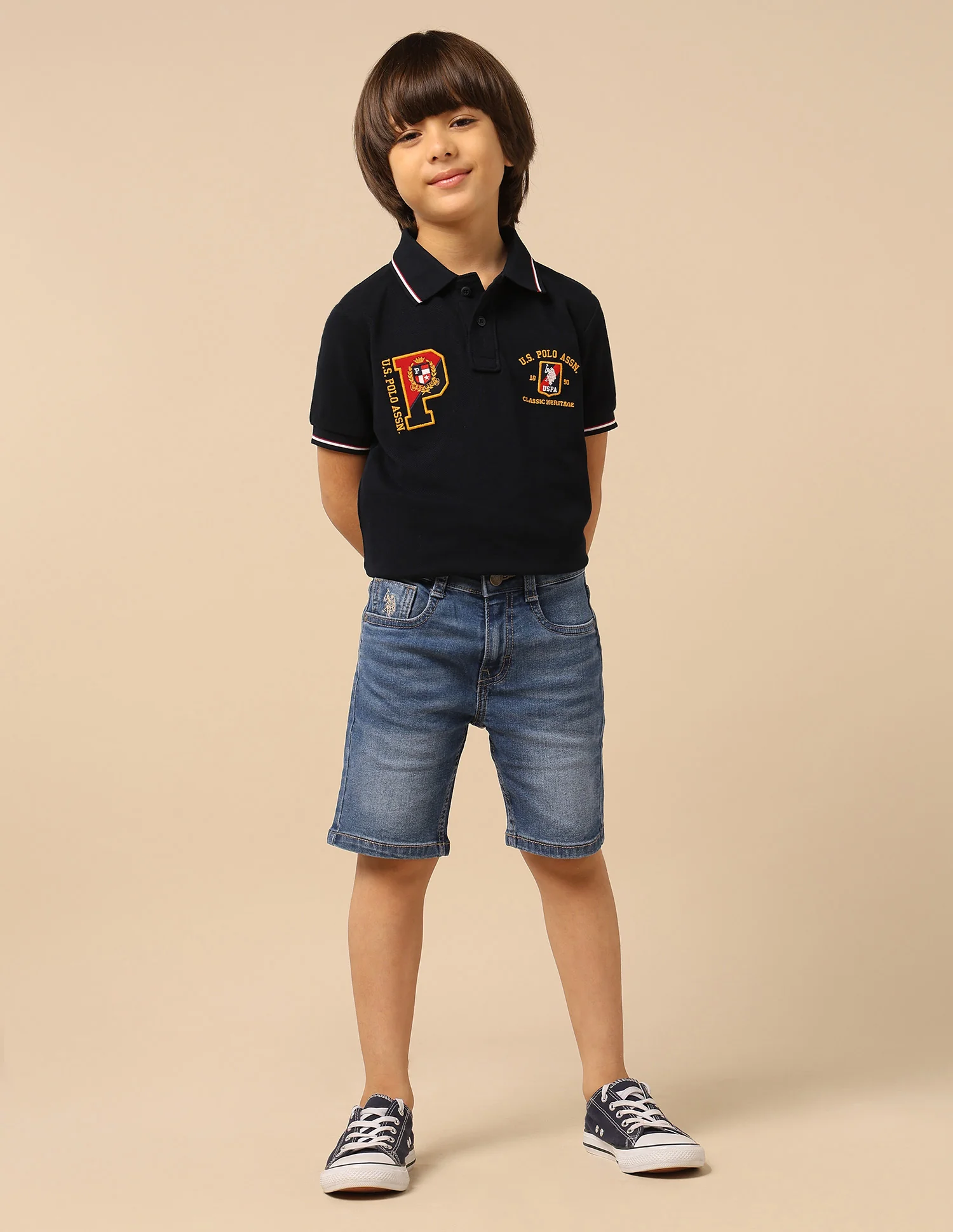 Boys Relaxed Fit Mid Rise Shorts - Image 3