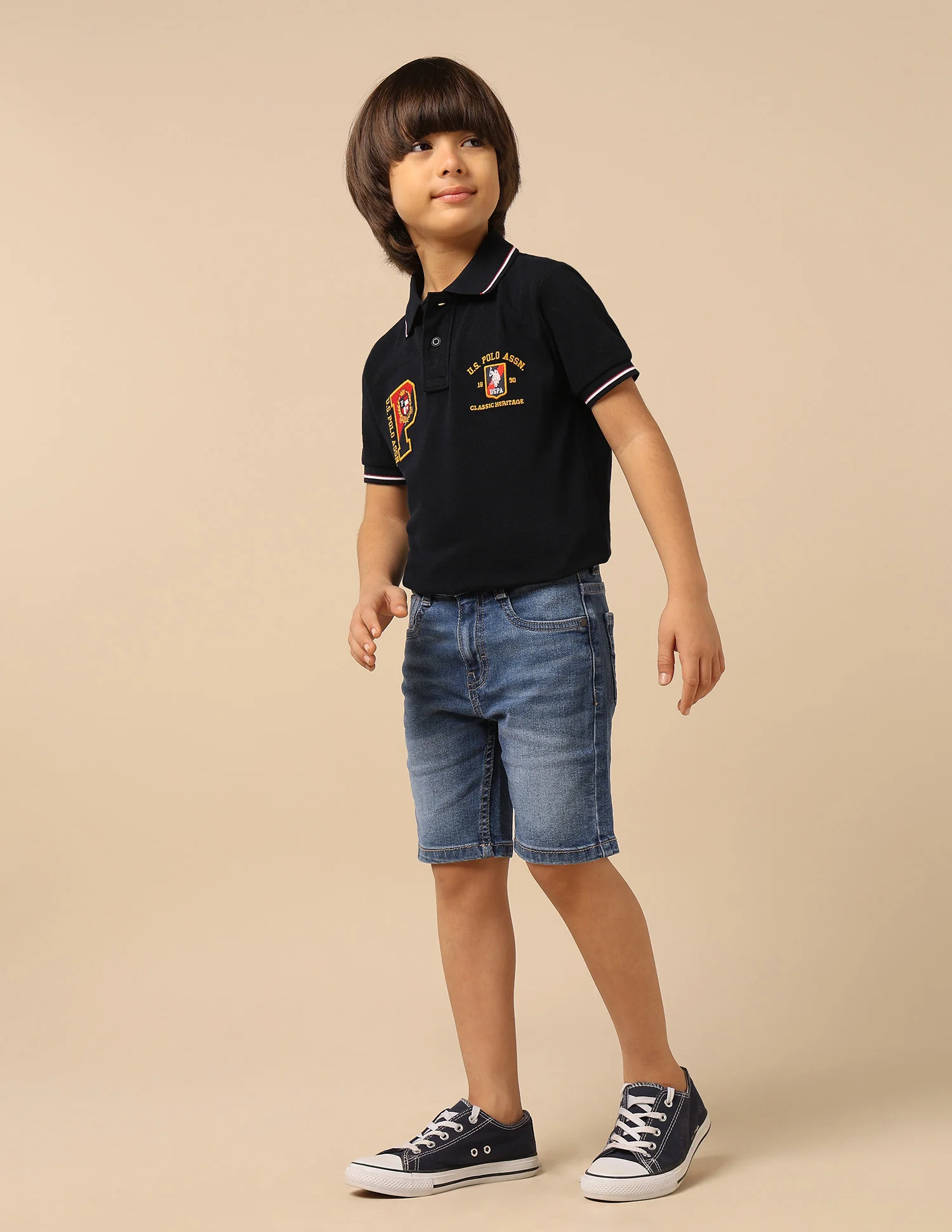 Boys Relaxed Fit Mid Rise Shorts - Image 4