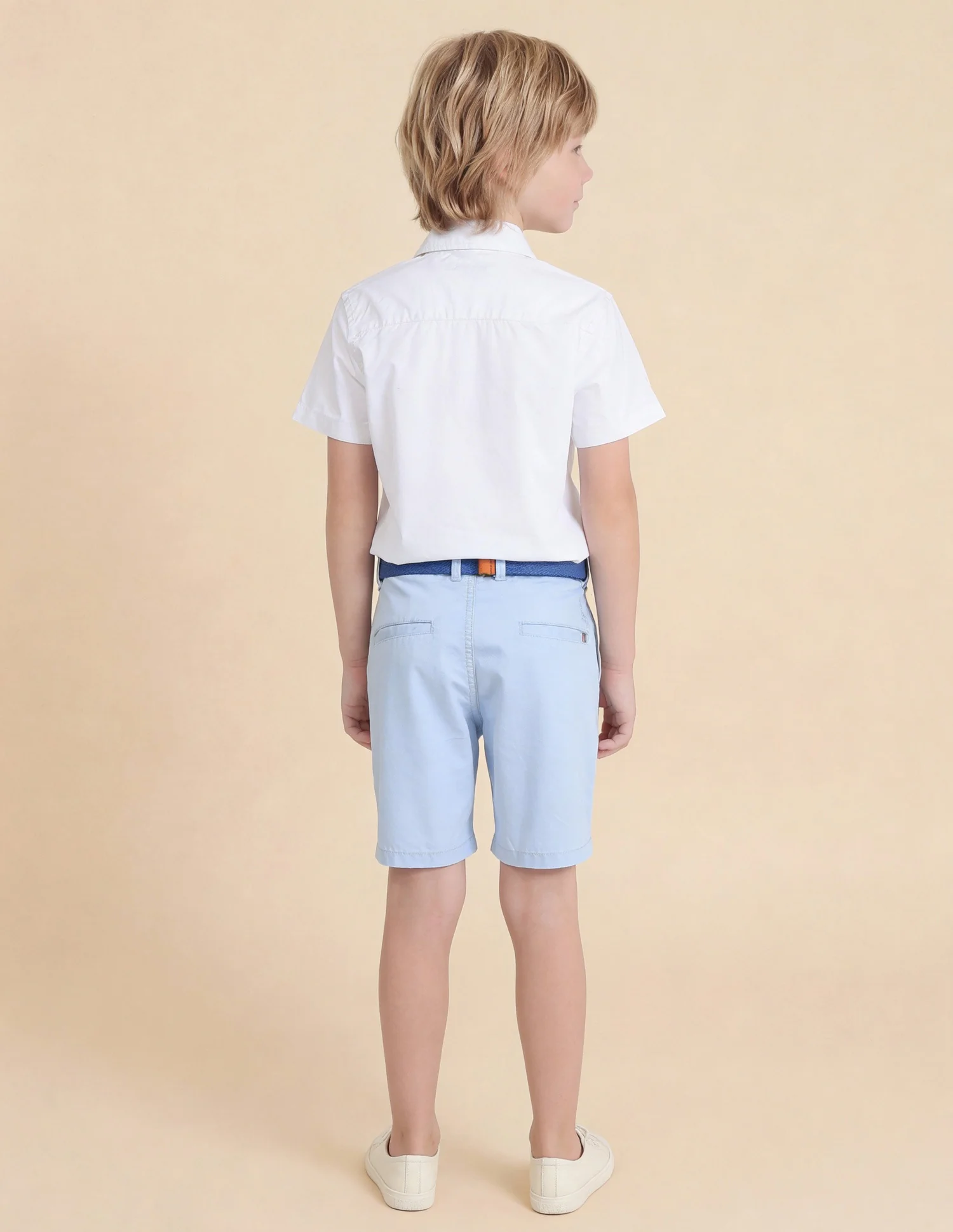 Boys Relaxed Fit Solid Shorts - Image 4