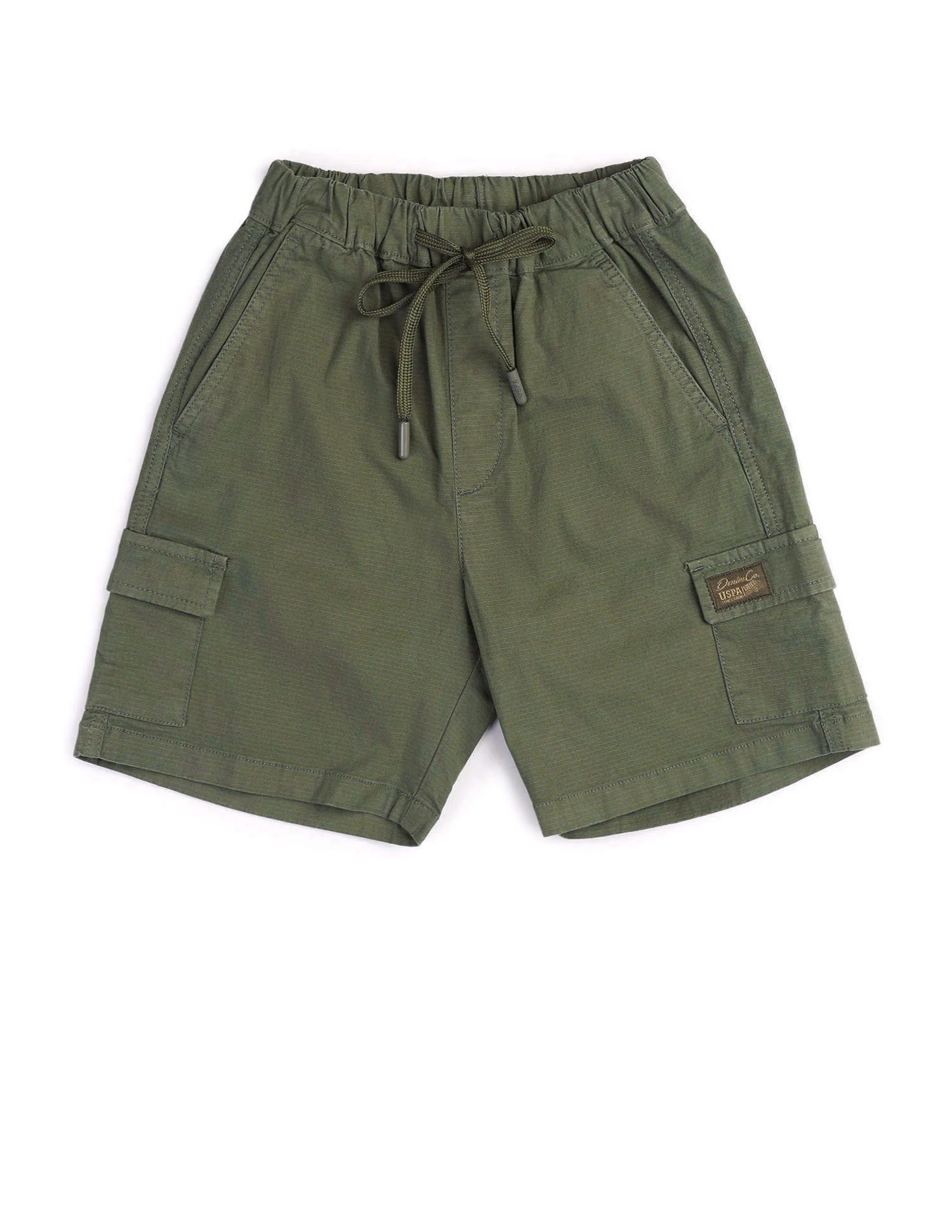 Boys Relaxed Fit Textured Cargo Shorts - Image 8