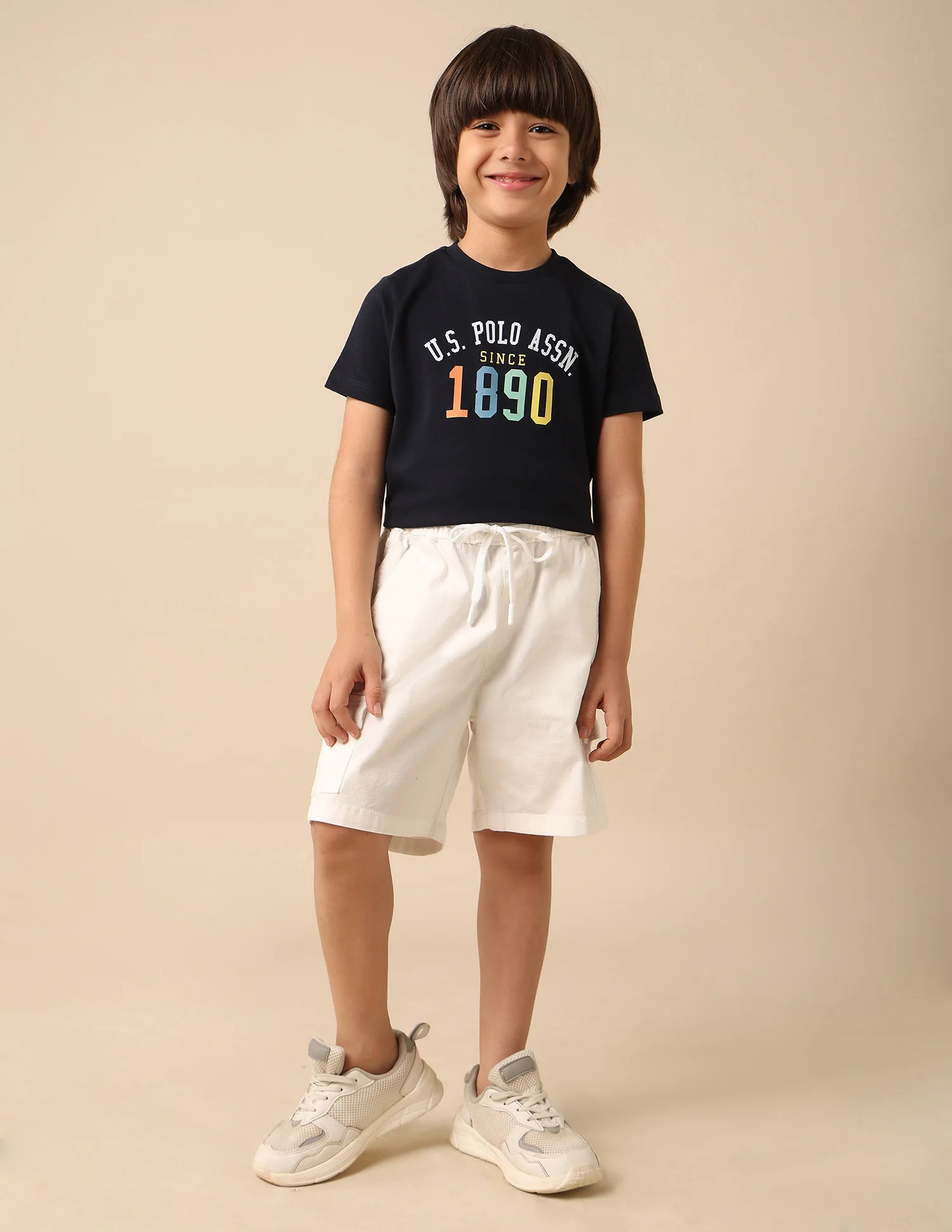 Boys Relaxed Fit Textured Cargo Shorts - Image 3