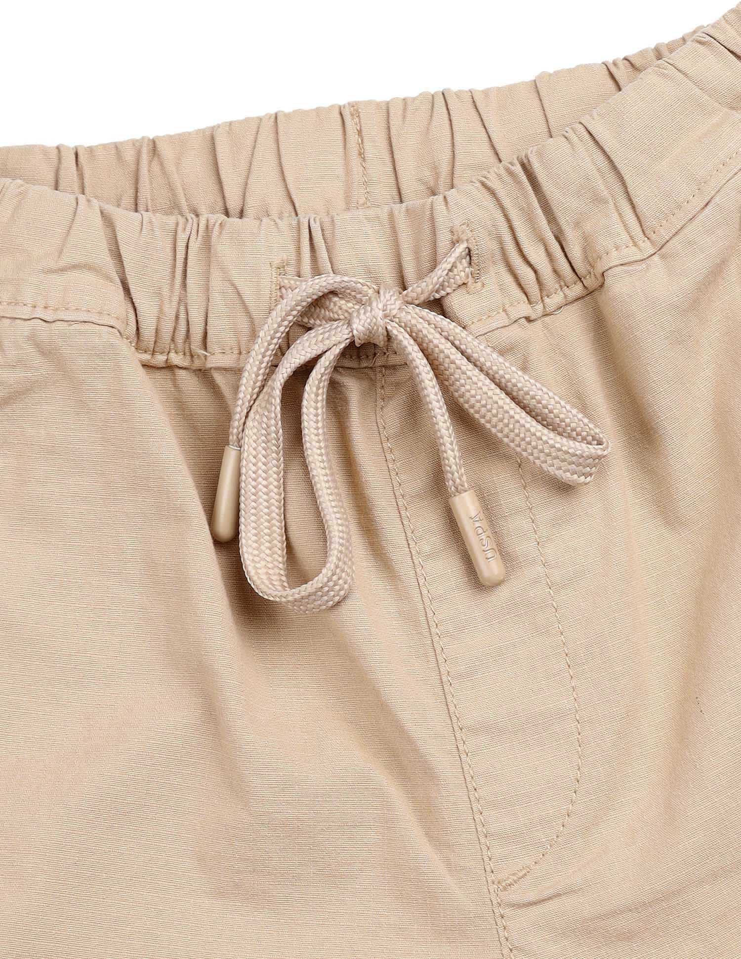 Boys Relaxed Fit Textured Cargo Shorts - Image 10