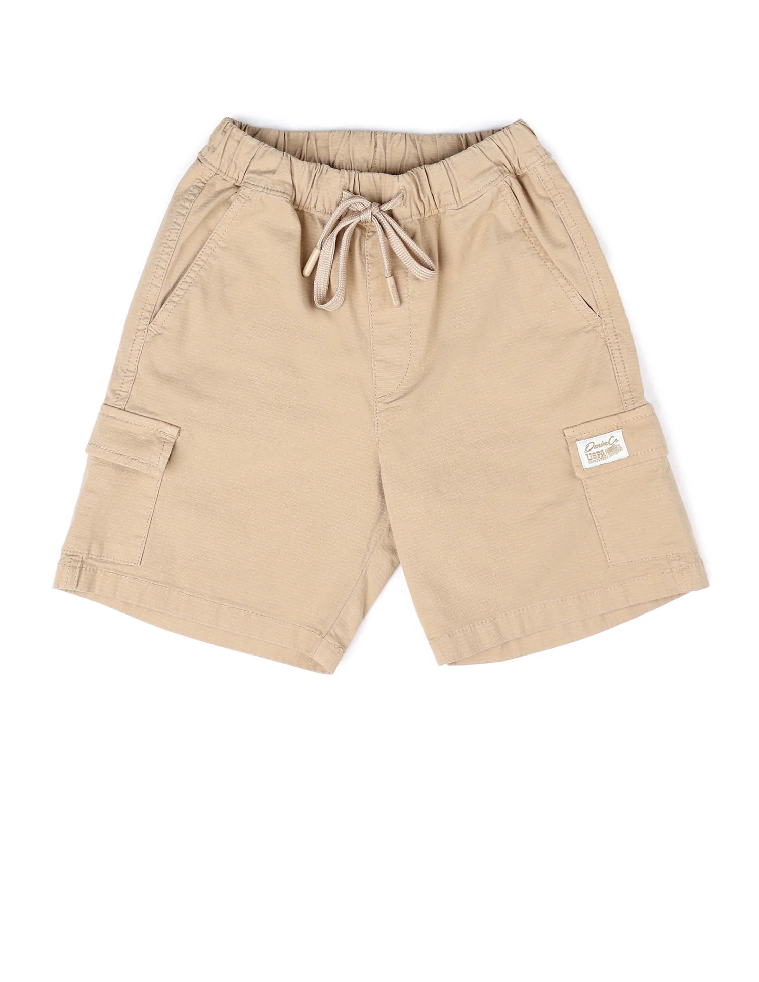 Boys Relaxed Fit Textured Cargo Shorts - Image 8