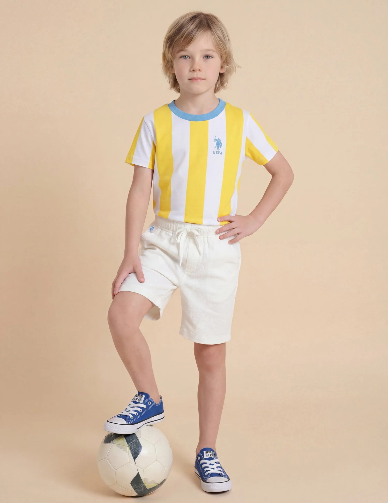 Boys Relaxed Fit Textured Shorts