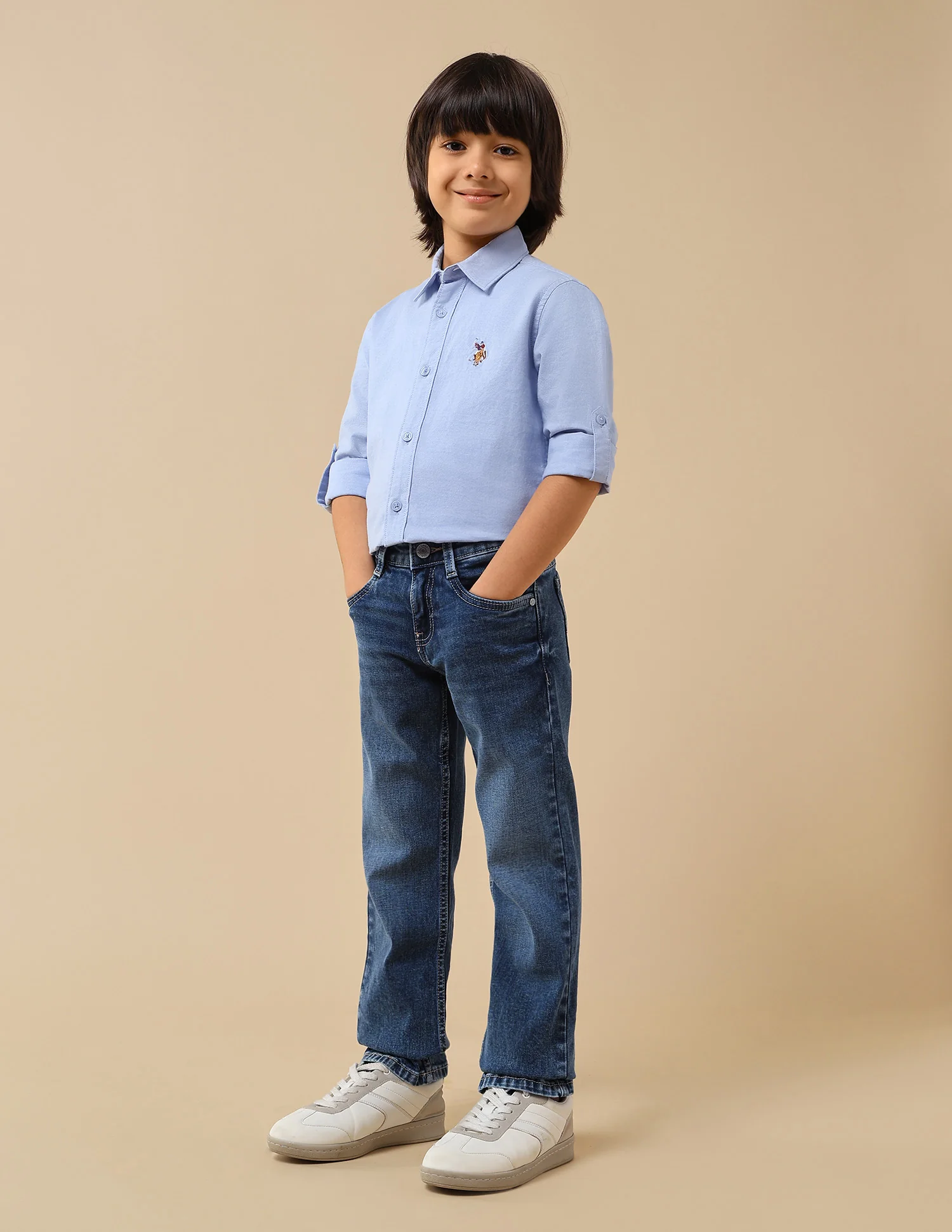 Boys Relaxed Fit Whiskered Jeans - Image 4
