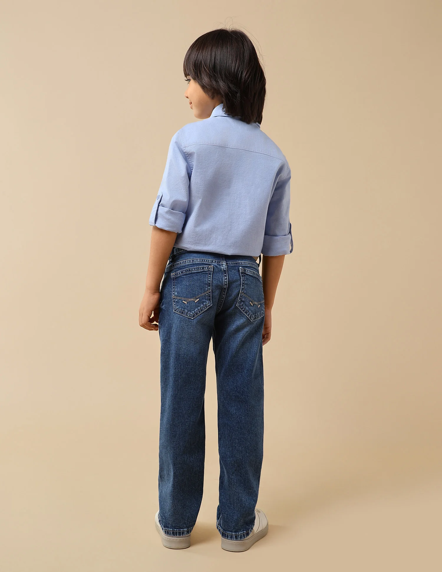 Boys Relaxed Fit Whiskered Jeans - Image 5