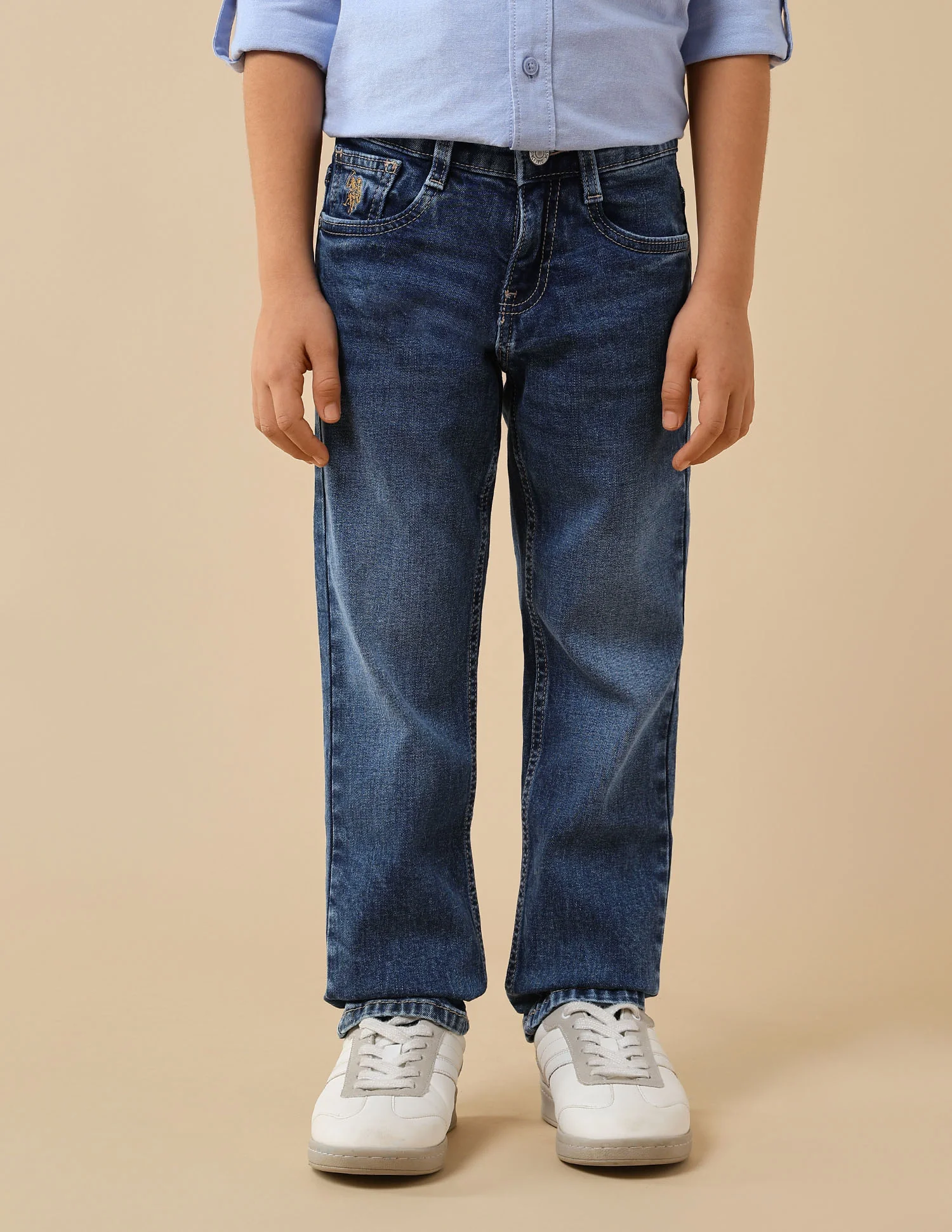 Boys Relaxed Fit Whiskered Jeans - Image 6